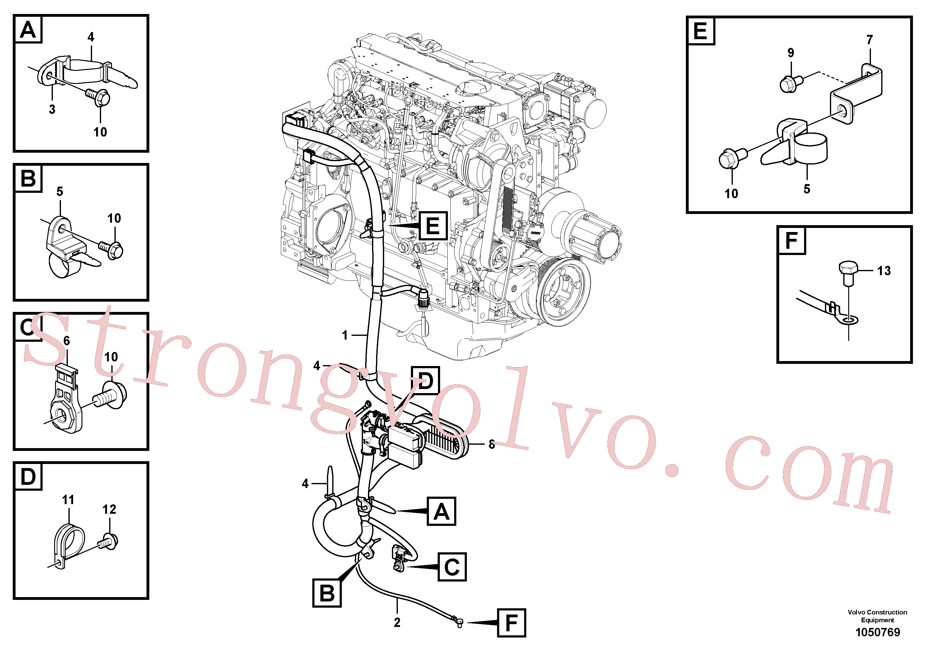 VOE997848 Volvo Cablagem(1050769 Montagem)