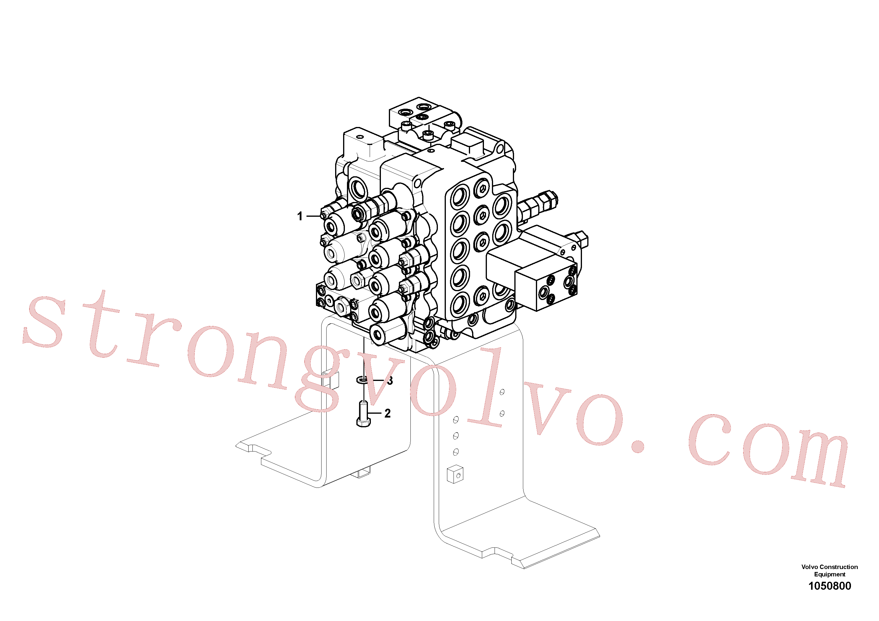 VOE14701926 Volvo Válvula de comando com acessórios.(1050800 Montagem)