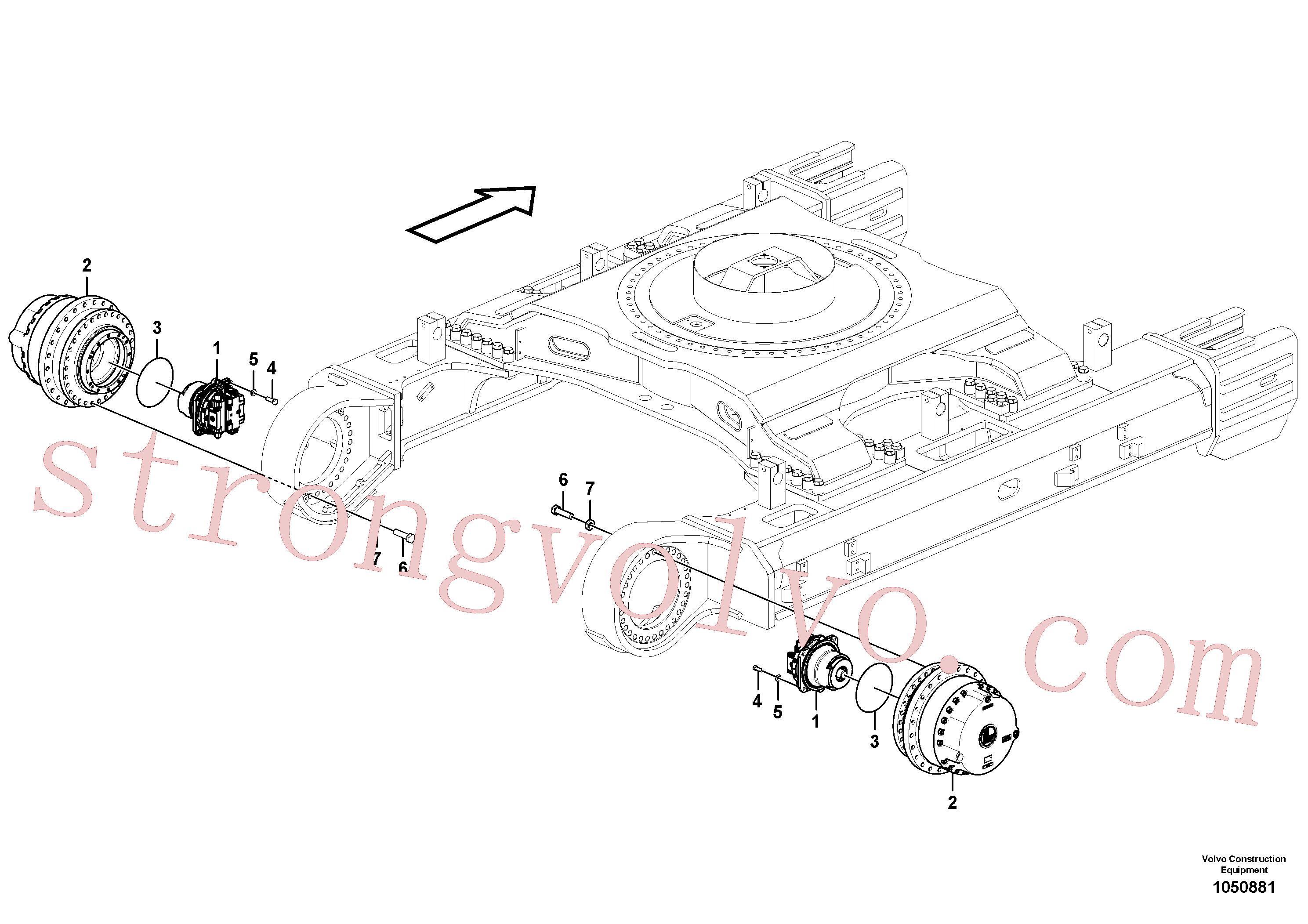 VOE14539096 Anel-o Volvo escavadeira