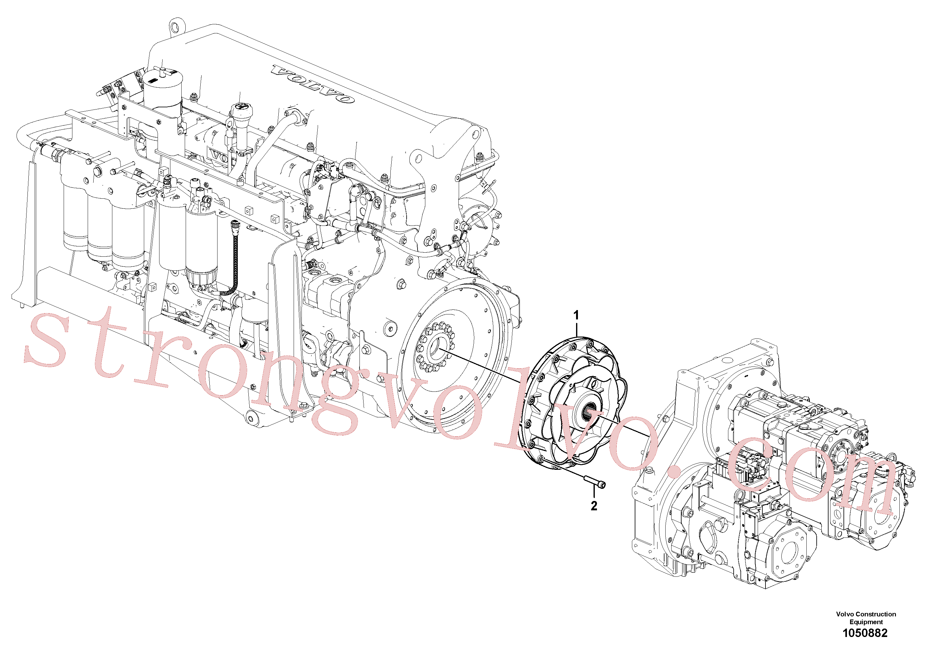 China Made VOE14679945 Ligacão flexível Volvo Acessórios para escavadeira