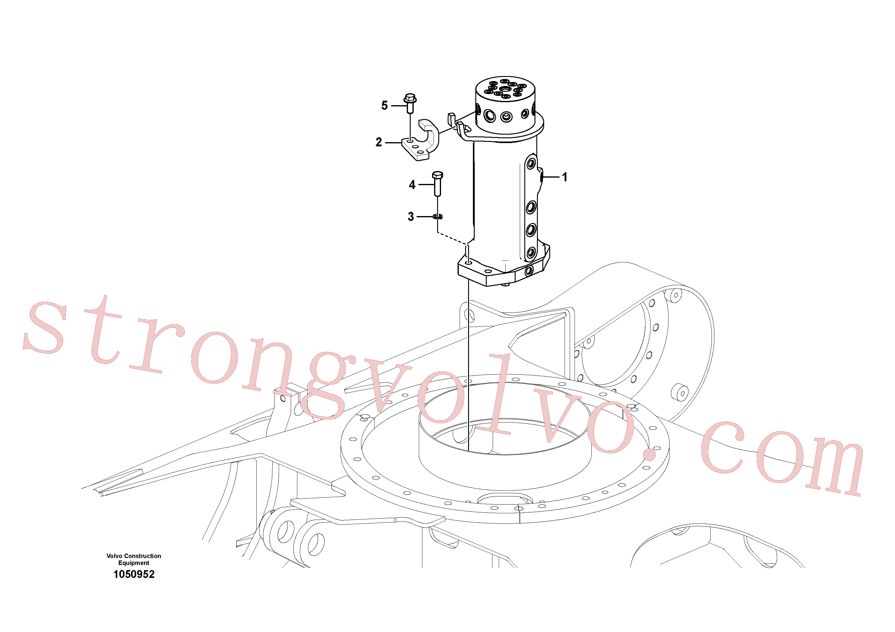 VOE14574832 Volvo Junta de viragem, suporte(1050952 Montagem)