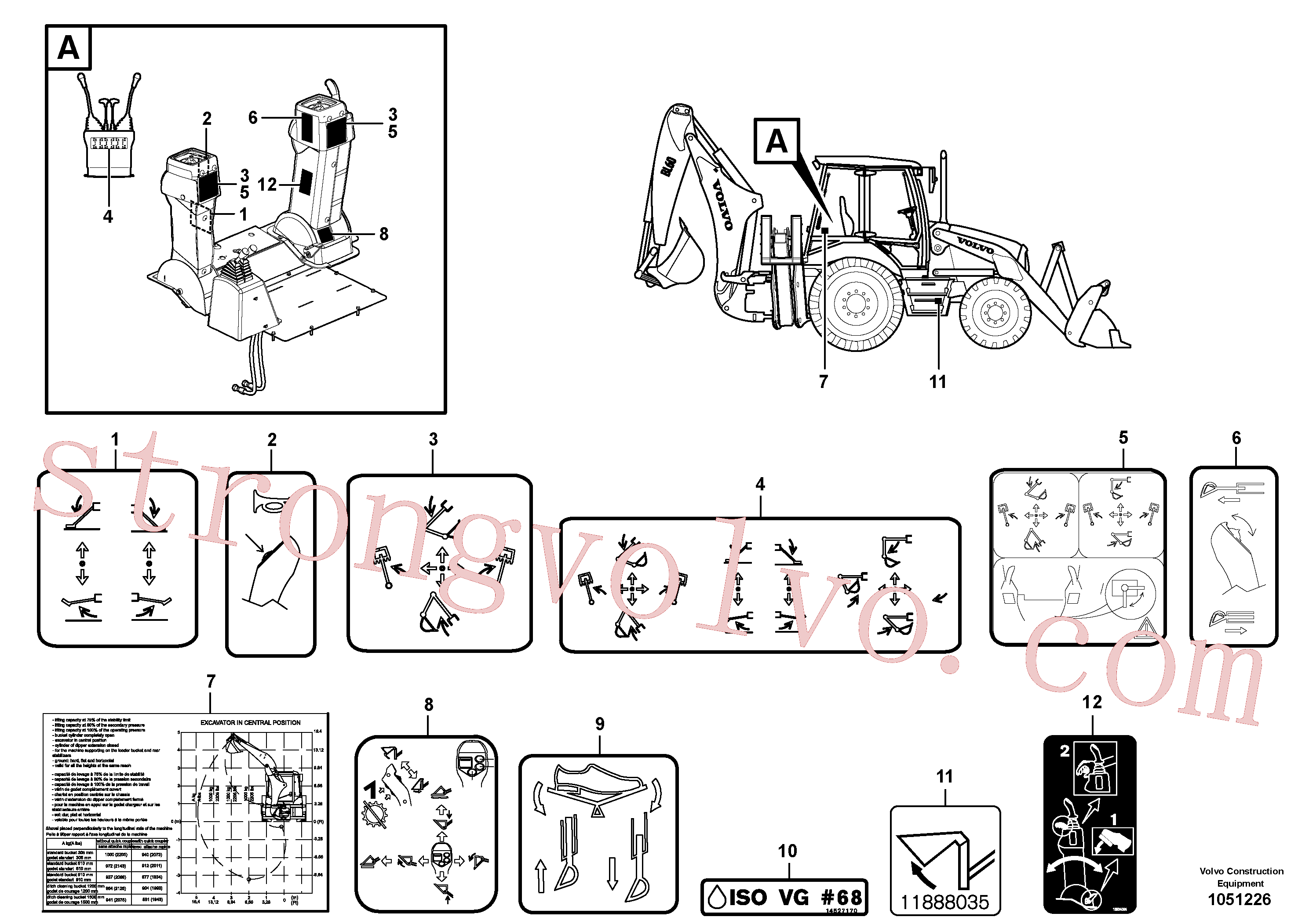 VOE11884333 Volvo Placas de sinalização e etiquetas adesivas(1051226 Montagem)