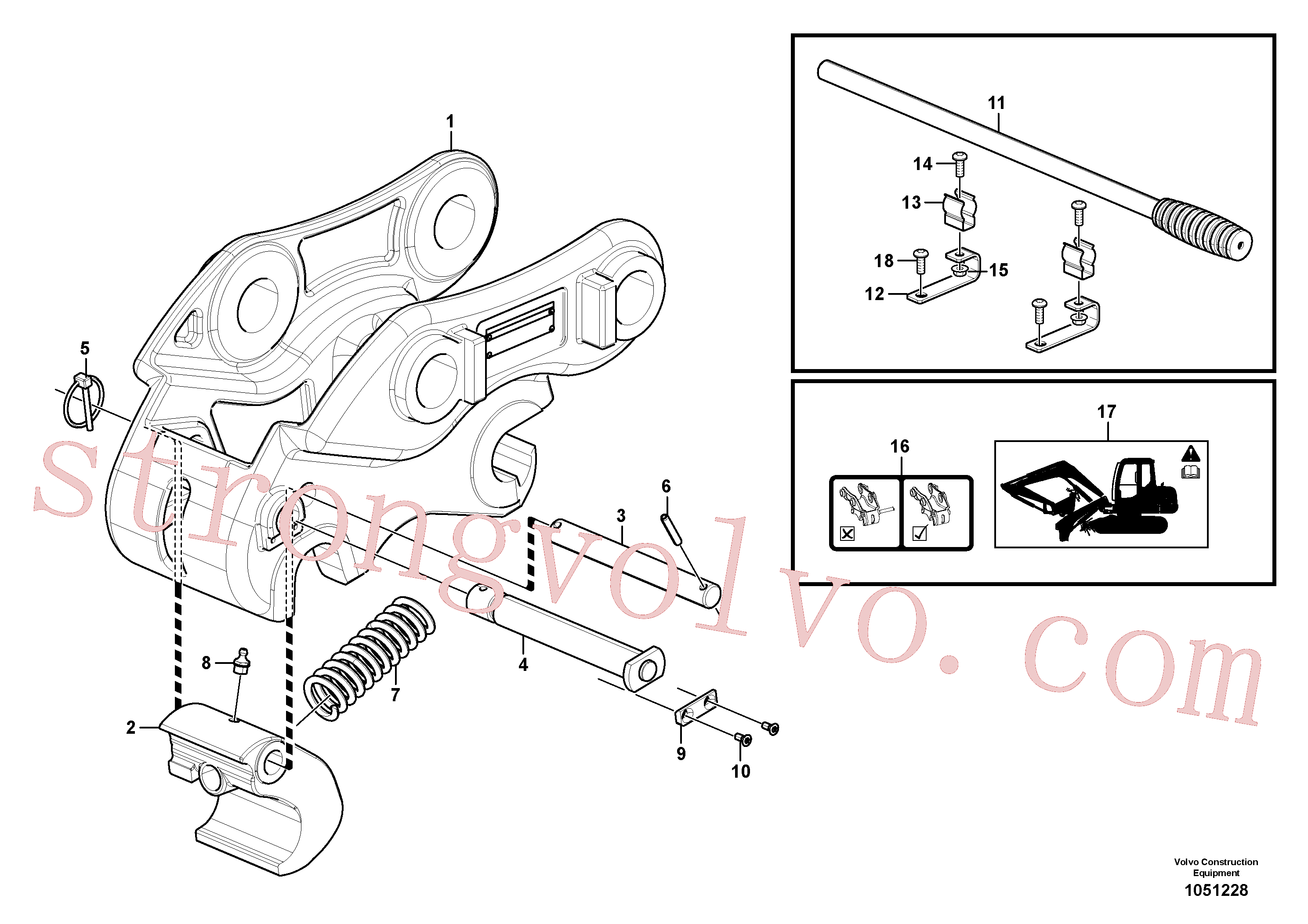 VOE15626831 Volvo Quickfit, mecânico(1051228 Montagem)
