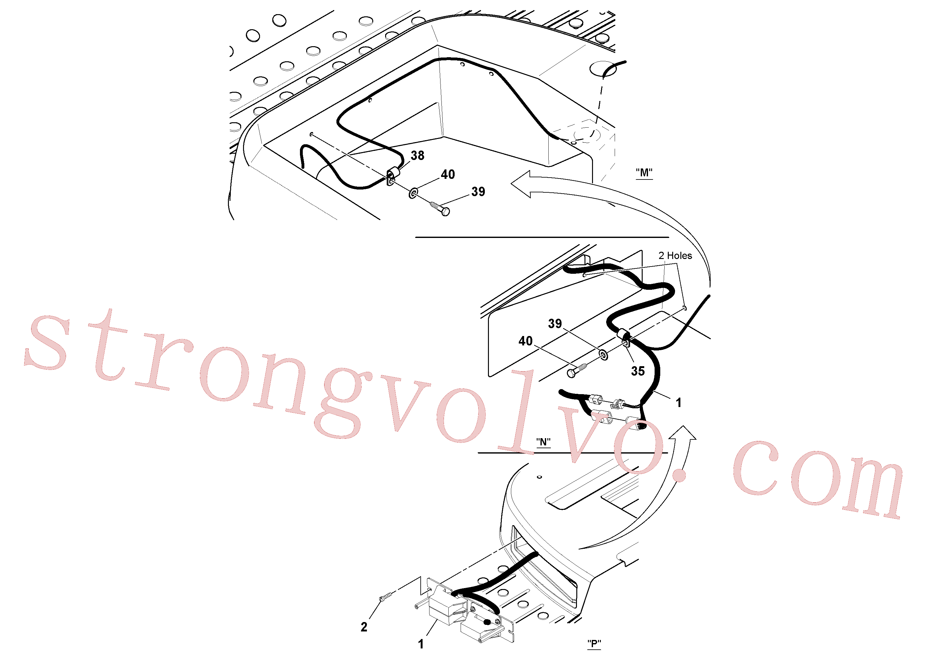 Volvo Montagem RM59103598 Braçadeira Acessórios