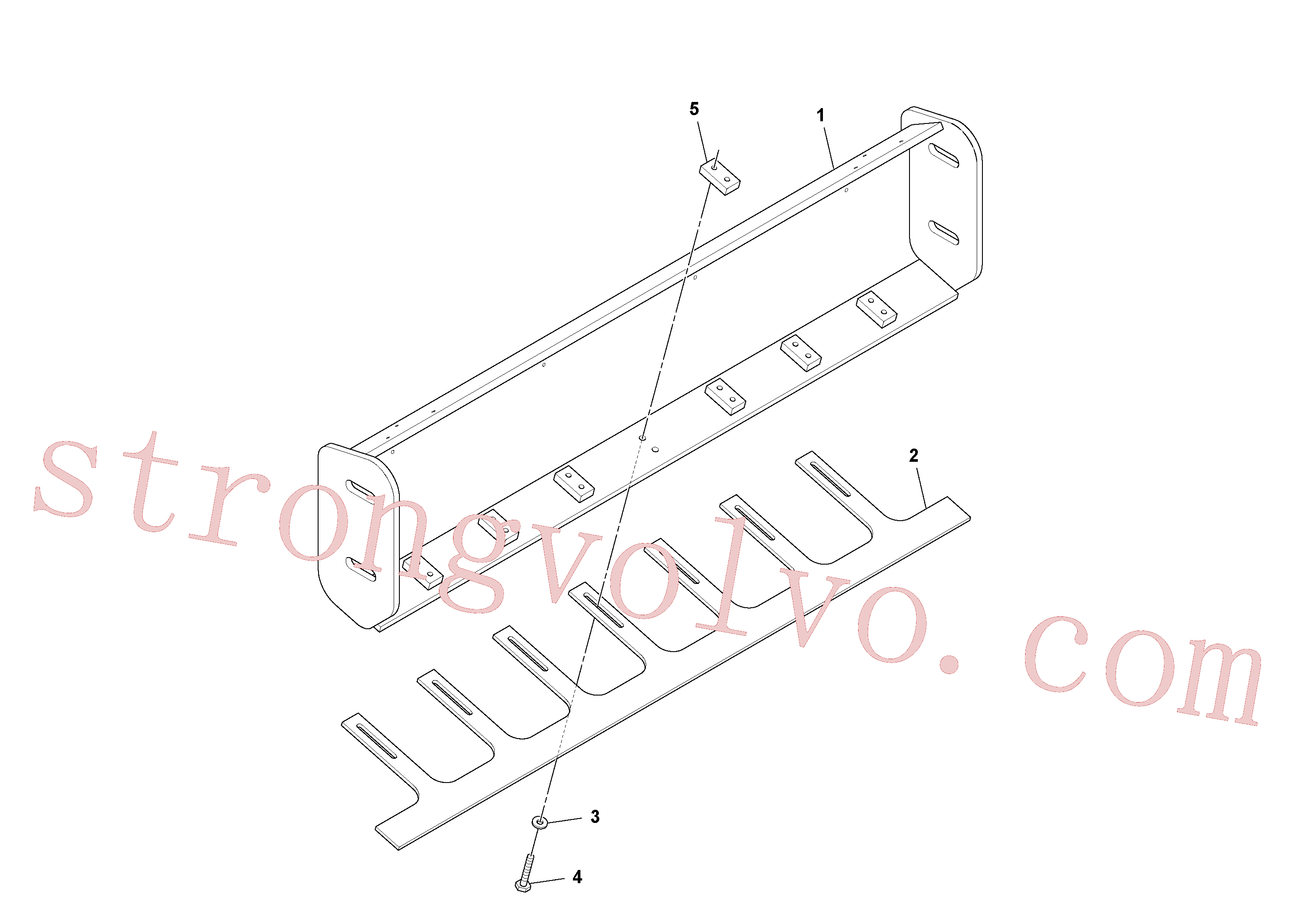 Volvo RM96721873 Parafuso sextavado Volvo Acessórios para escavadeira