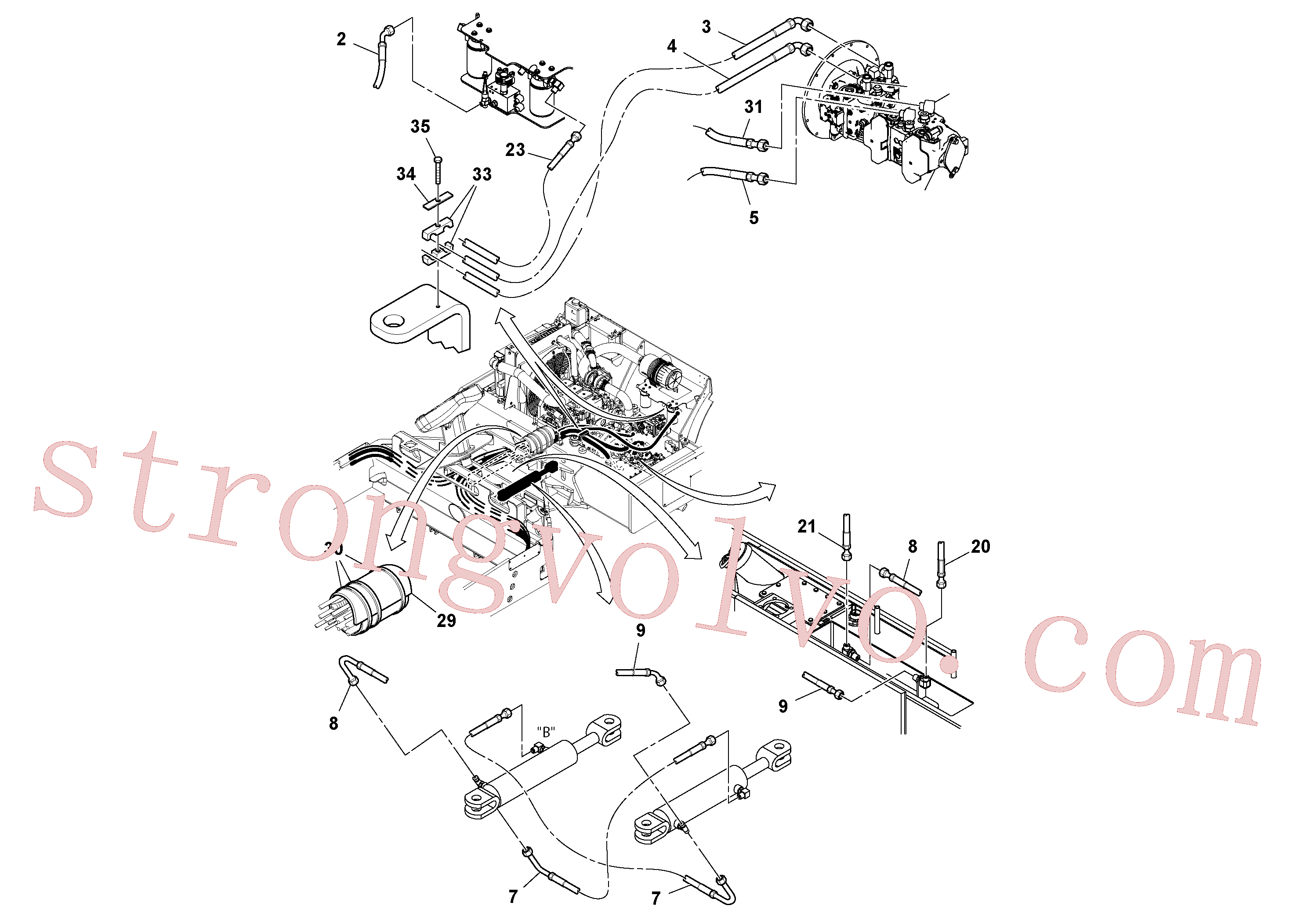 RM13402409 Volvo Instalação do alojamento dianteiro(1051471 Montagem)