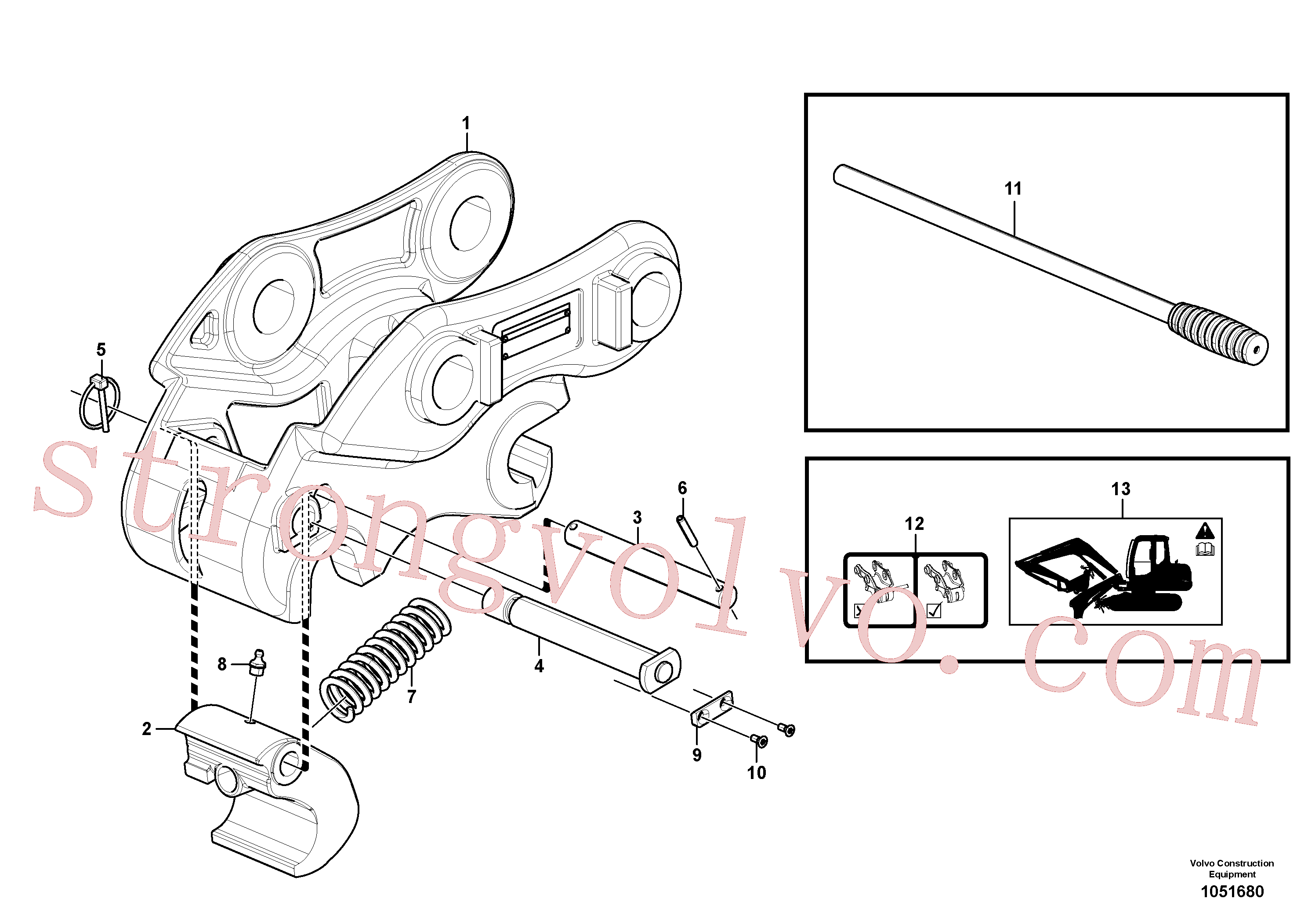 VOE15626831 Volvo Quickfit, mecânico(1051680 Montagem)