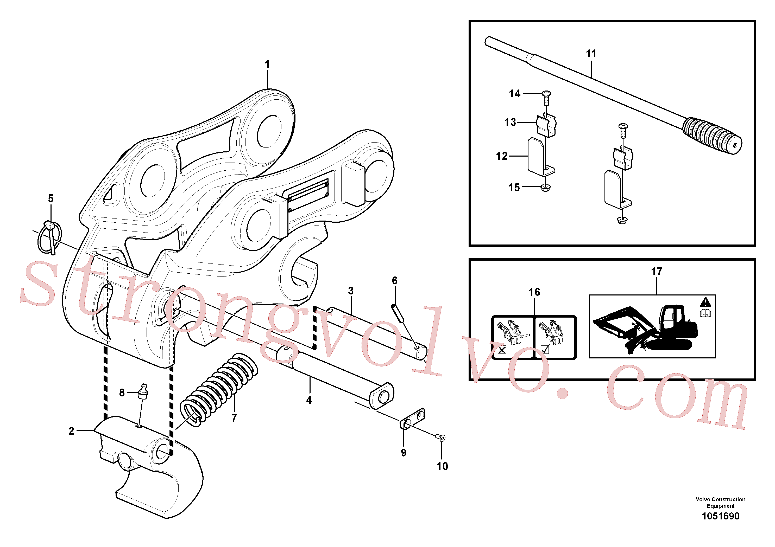 VOE15626798 Volvo Quickfit, mecânico(1051690 Montagem)