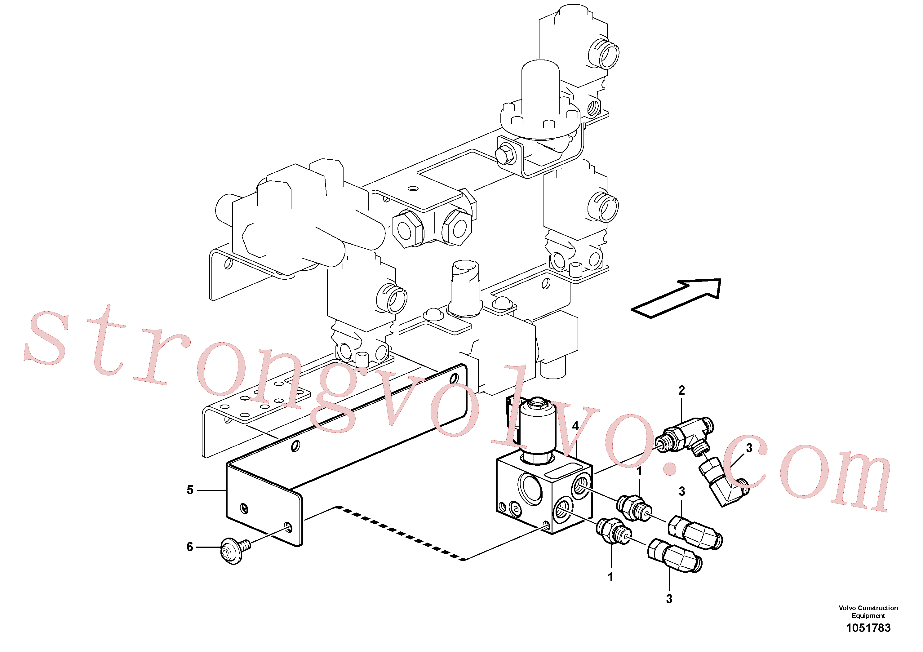 VOE937540 Niple-t Inscreva-se para Volvo Acessórios para escavadeira