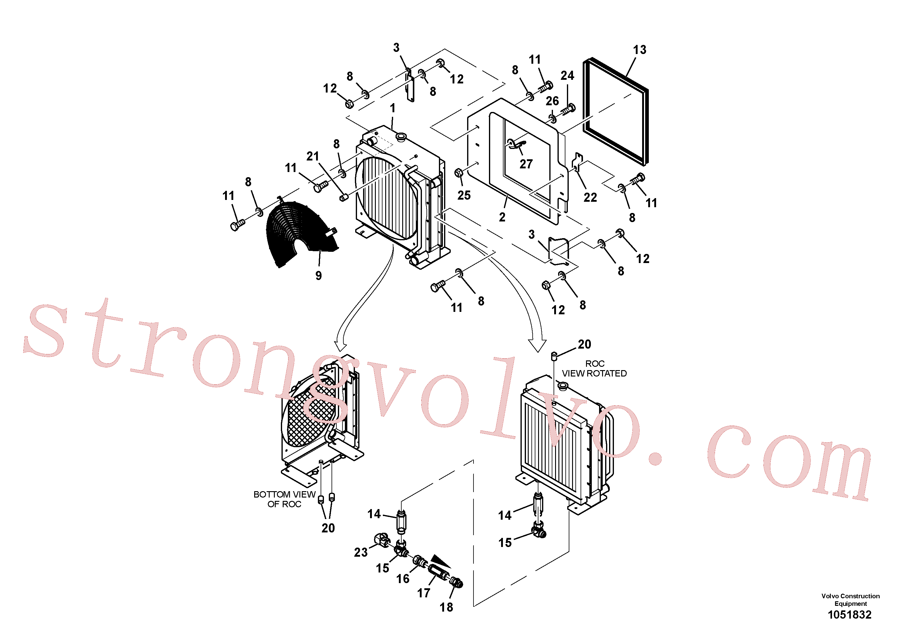 RM97113690 Adaptador Inscreva-se para Volvo Acessórios para escavadeira