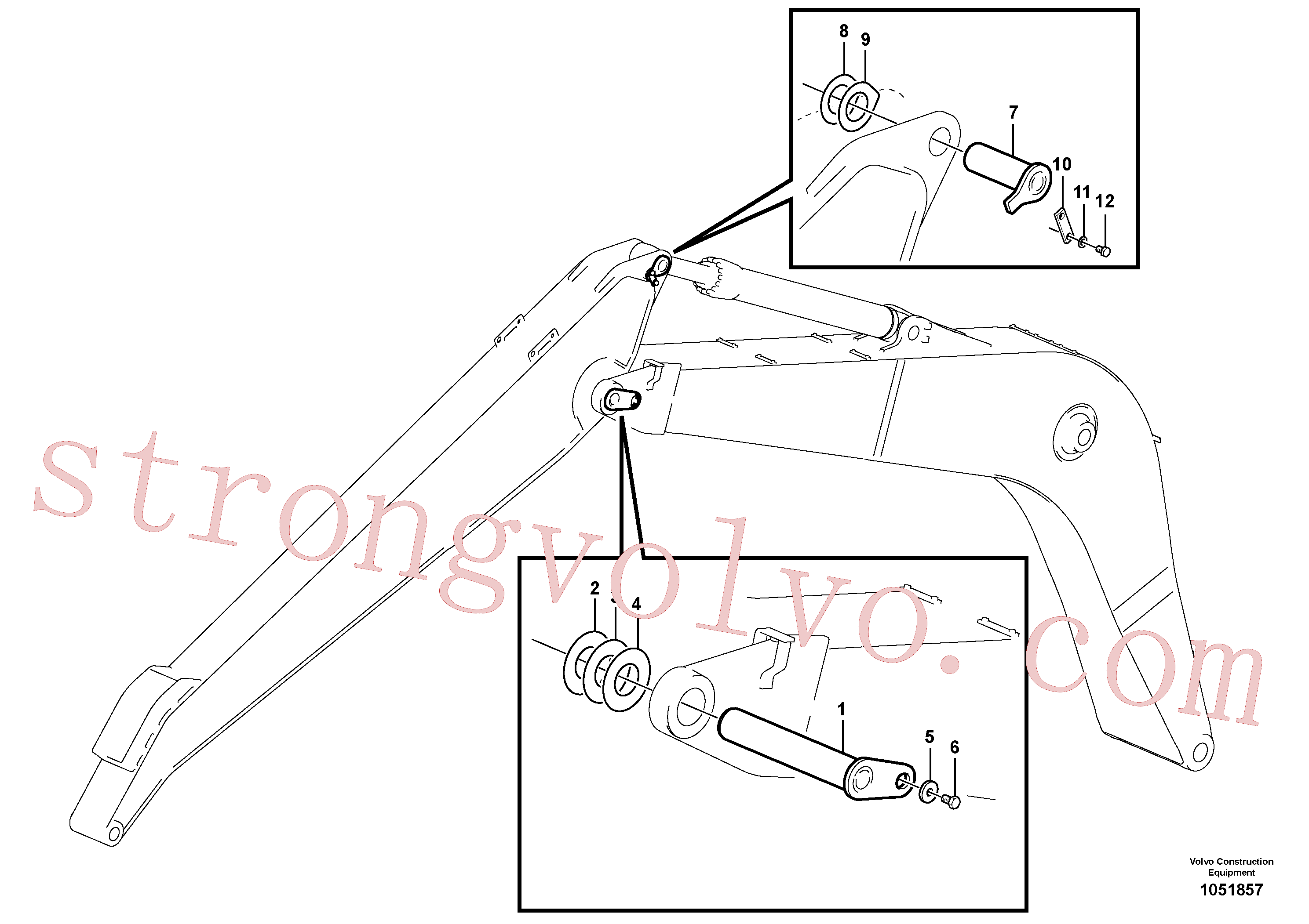 Volvo VOE14544880 Pino Volvo Acessórios para escavadeira