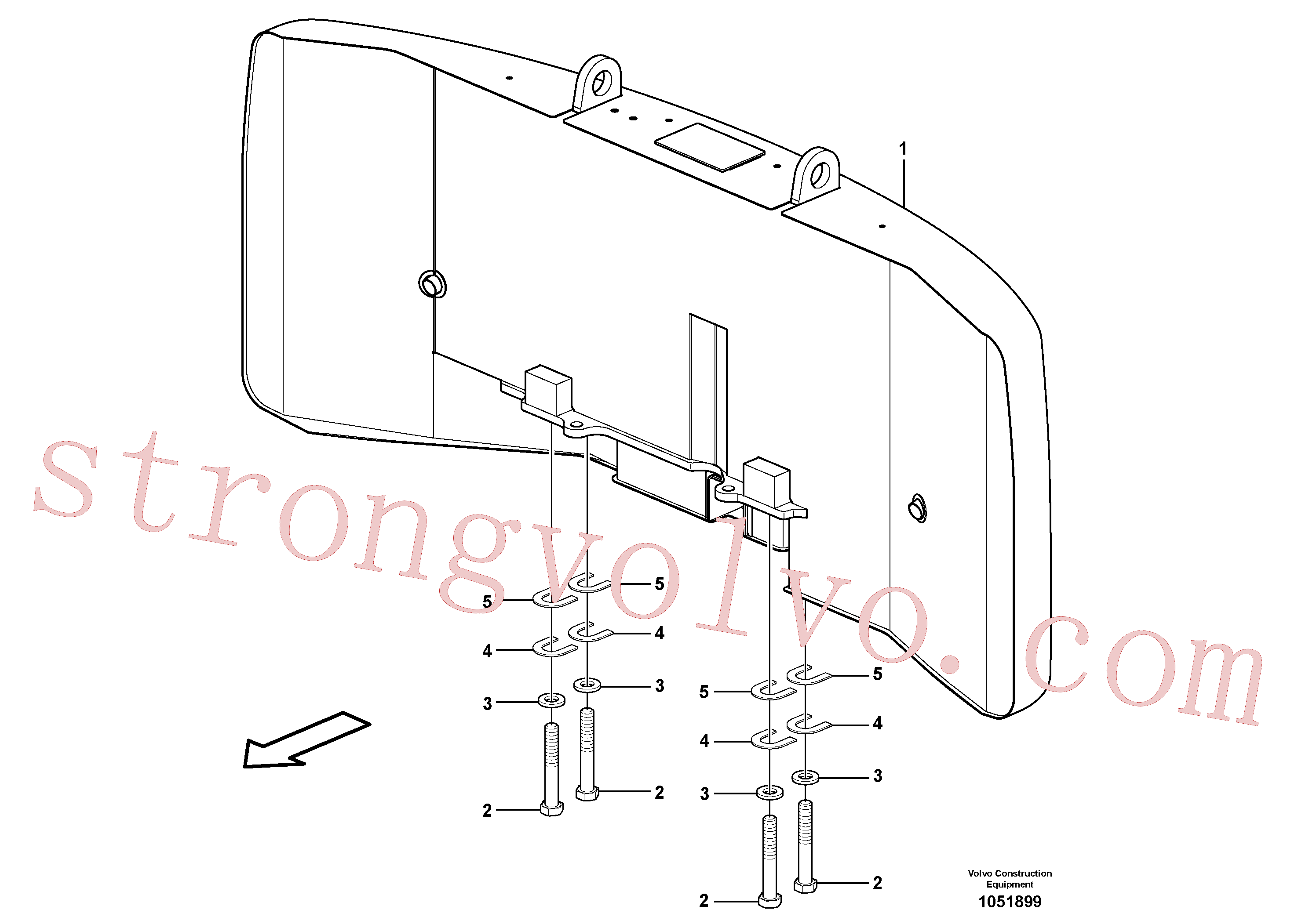 Volvo Acessórios para escavadeira SA9211-30000 Arruela simples Acessórios
