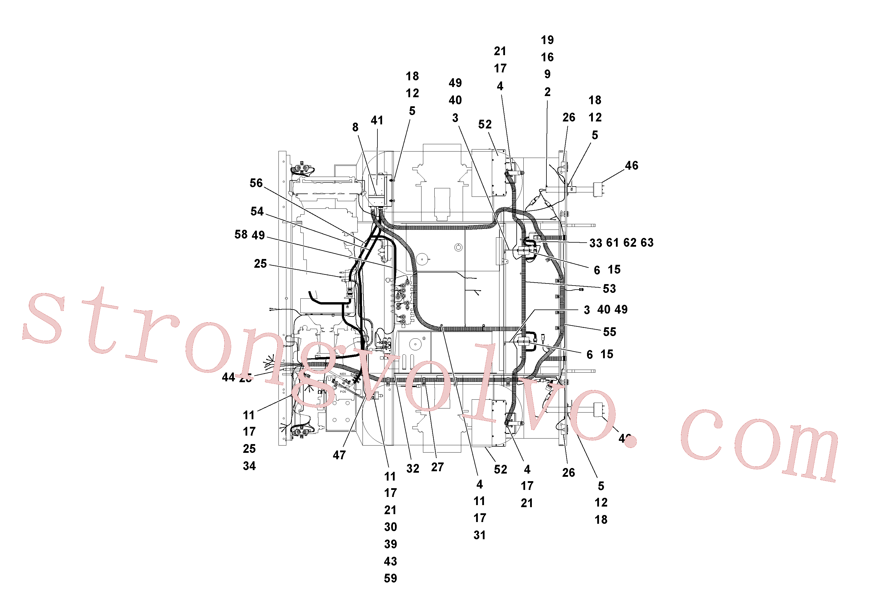 RM95971552 Volvo Instalação eléctrica(1051993 Montagem)