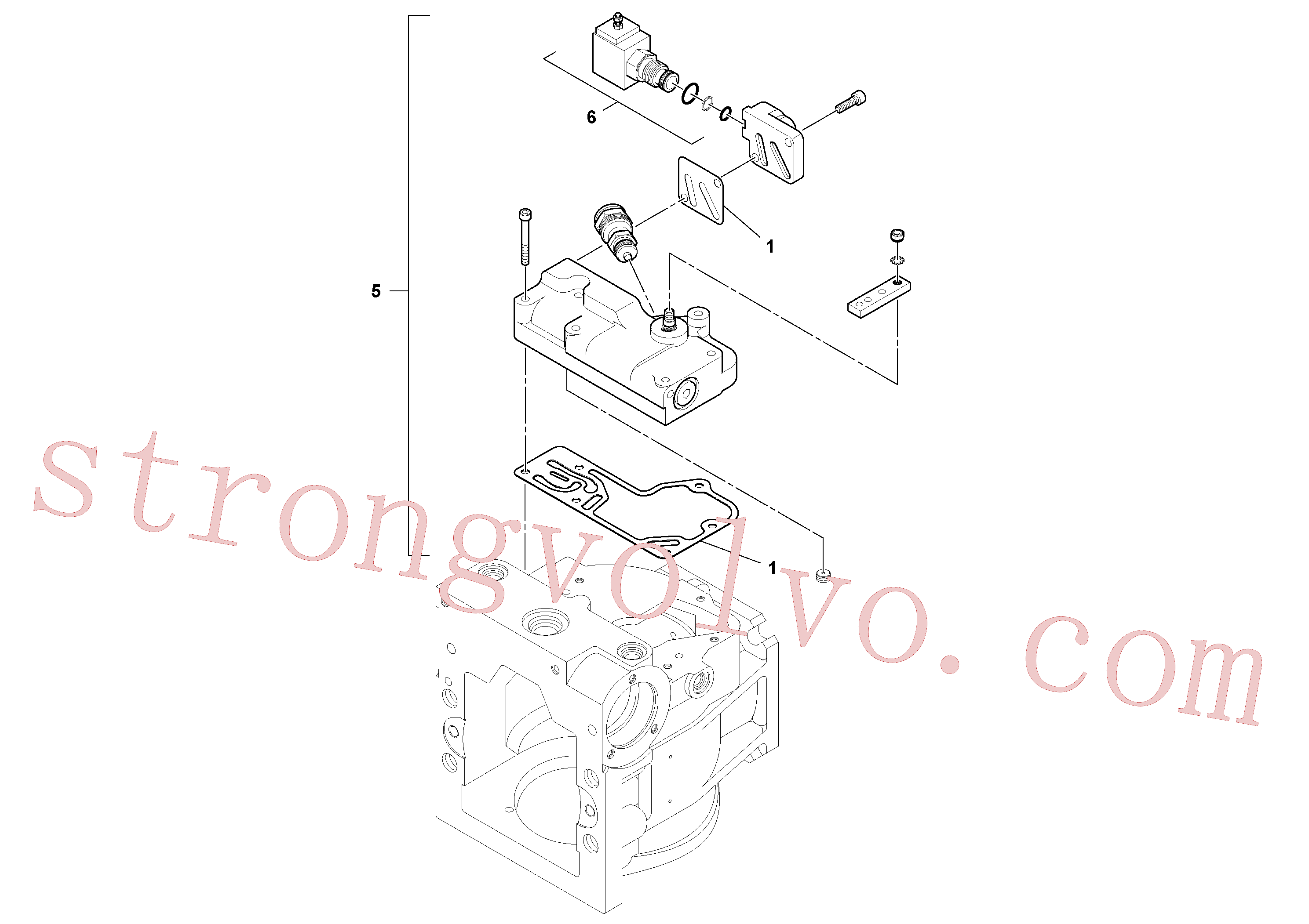 RM20308219 Solenoid valve Inscreva-se para Volvo Acessórios para escavadeira
