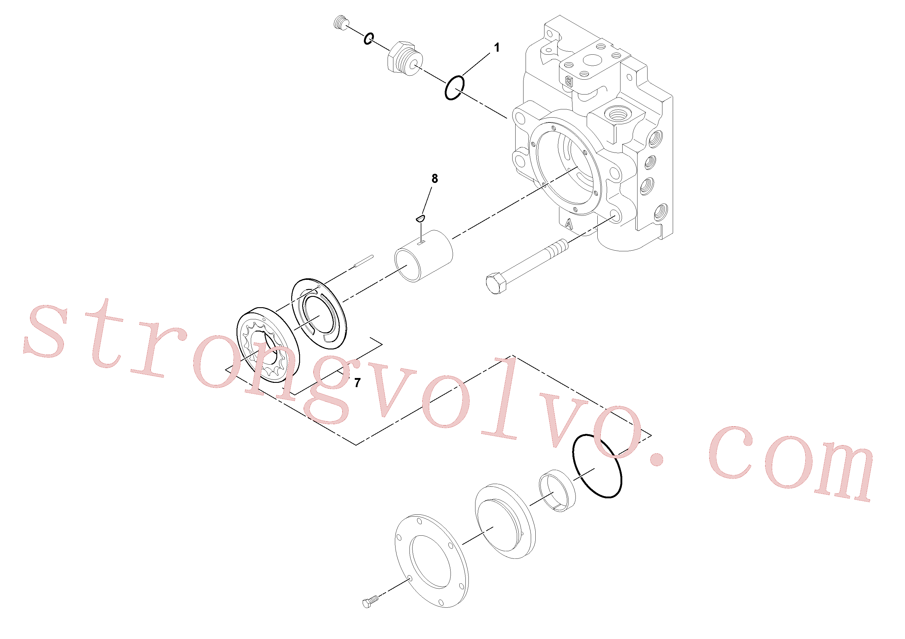 RM20929576 Volvo Bomba hidráulica(1052087 Montagem)