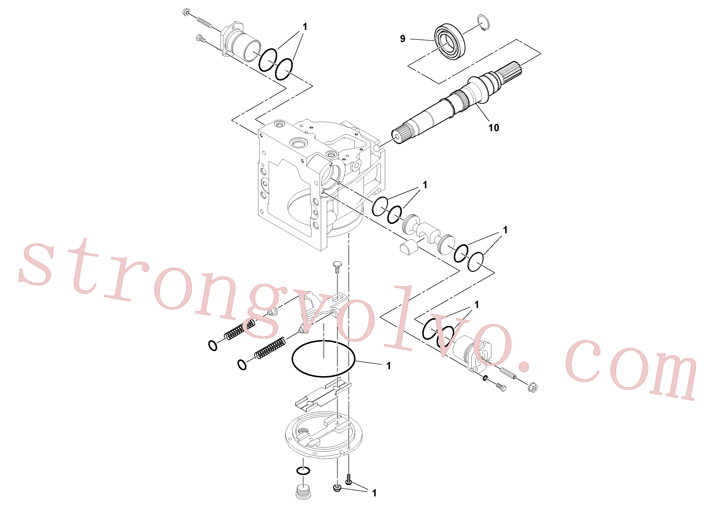 RM59067538 Volvo Bomba hidráulica(1052089 Montagem)