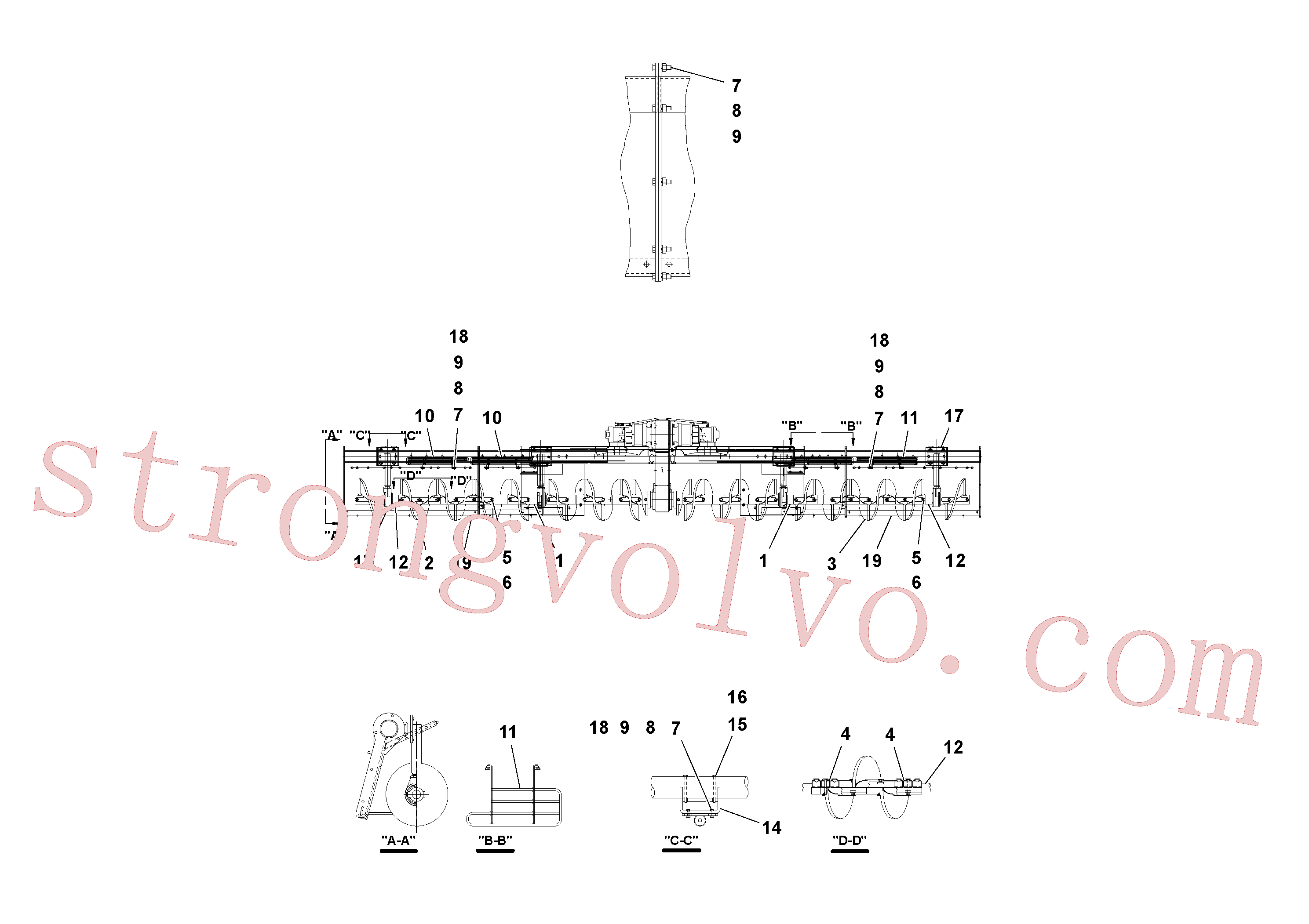 RM20241626 Protetor Inscreva-se para Volvo Acessórios para escavadeira