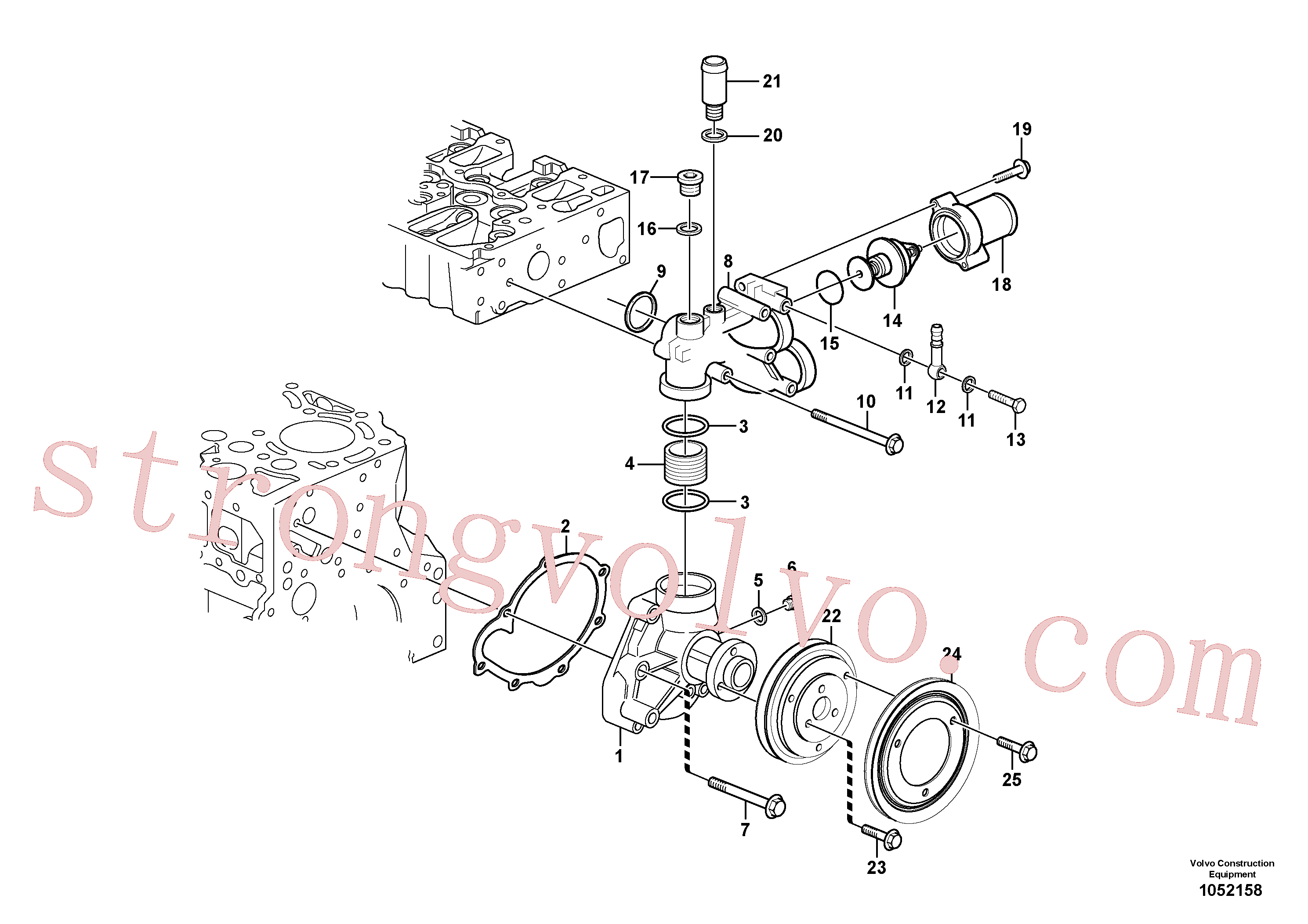 Volvo VOE13947628 Junta plana, Anel de vedação Volvo Acessórios para escavadeira