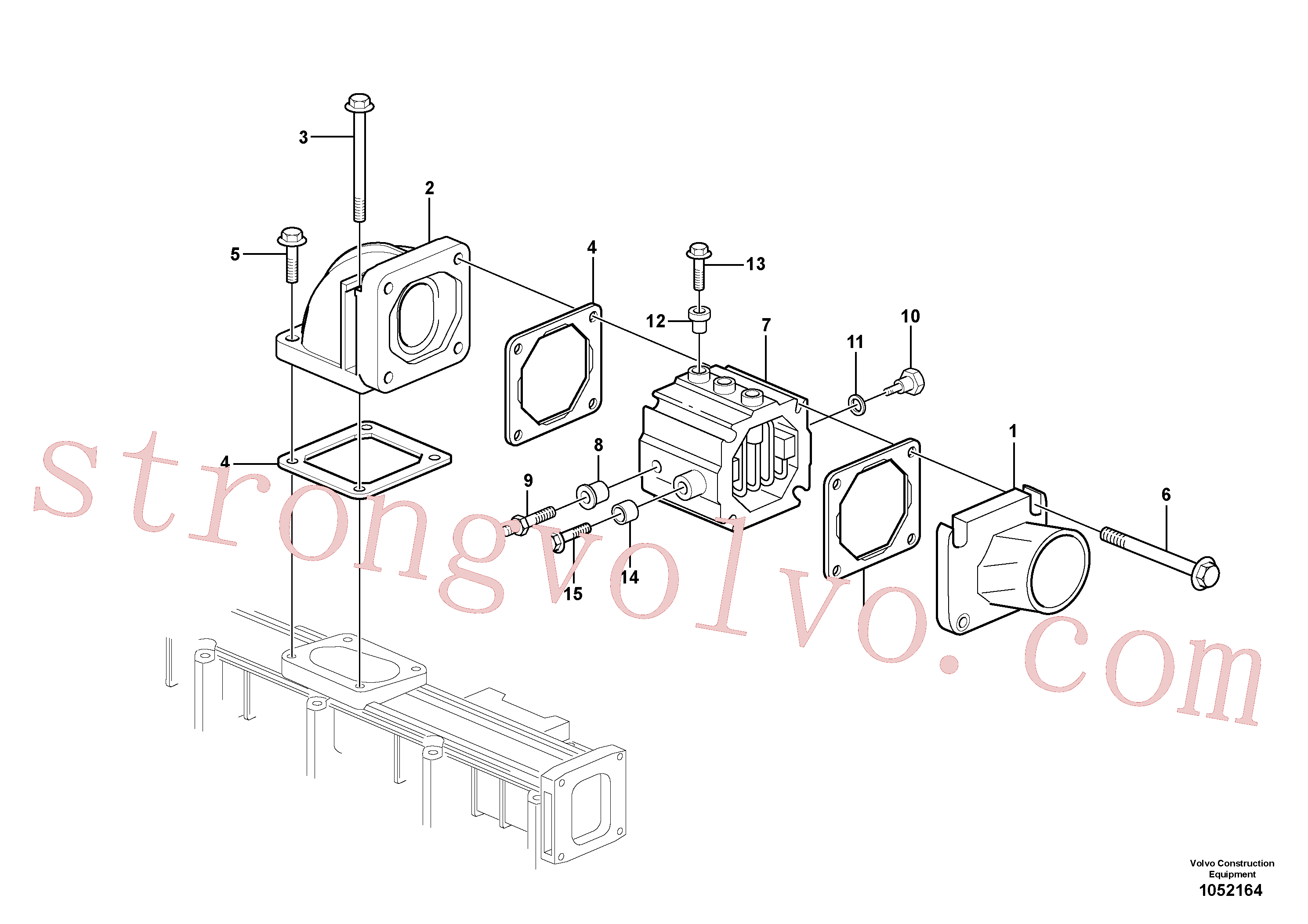 VOE20441520 Volvo Pré-aquecedor(1052164 Montagem)
