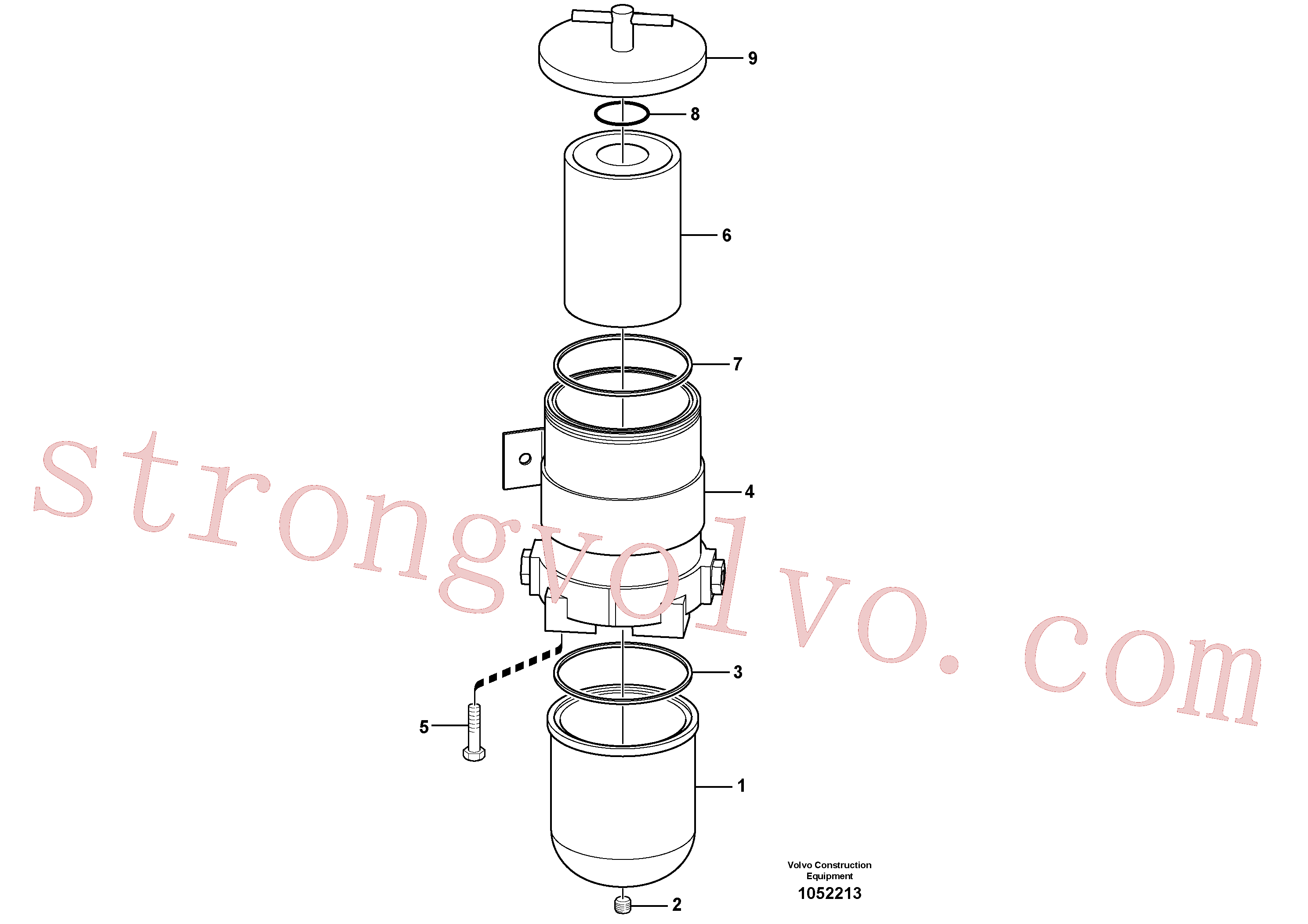 Volvo VOE940094 Parafuso sextavado Volvo Acessórios para escavadeira