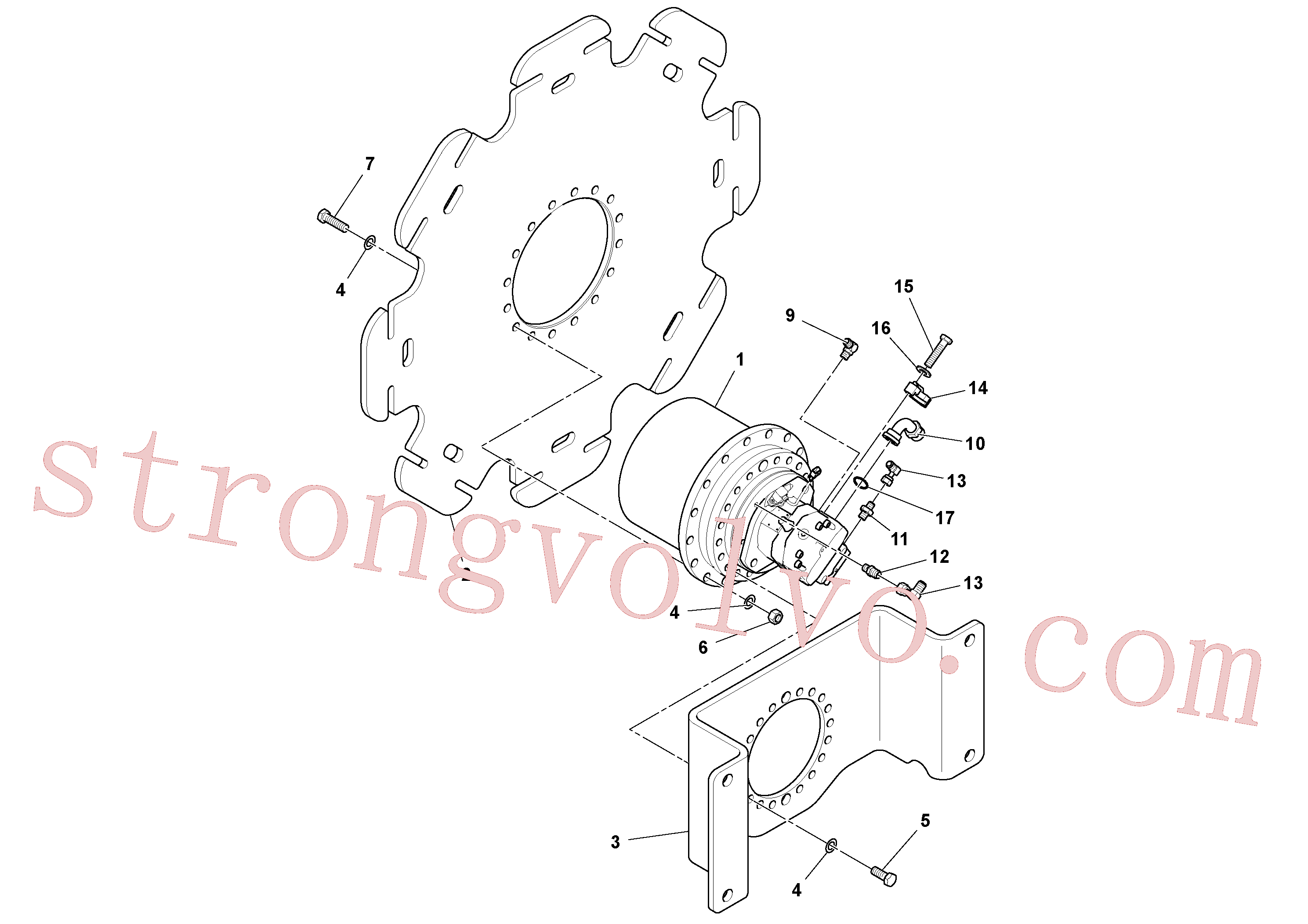 RM59565051 Volvo Conjunto do motor de transmissão(1052227 Montagem)