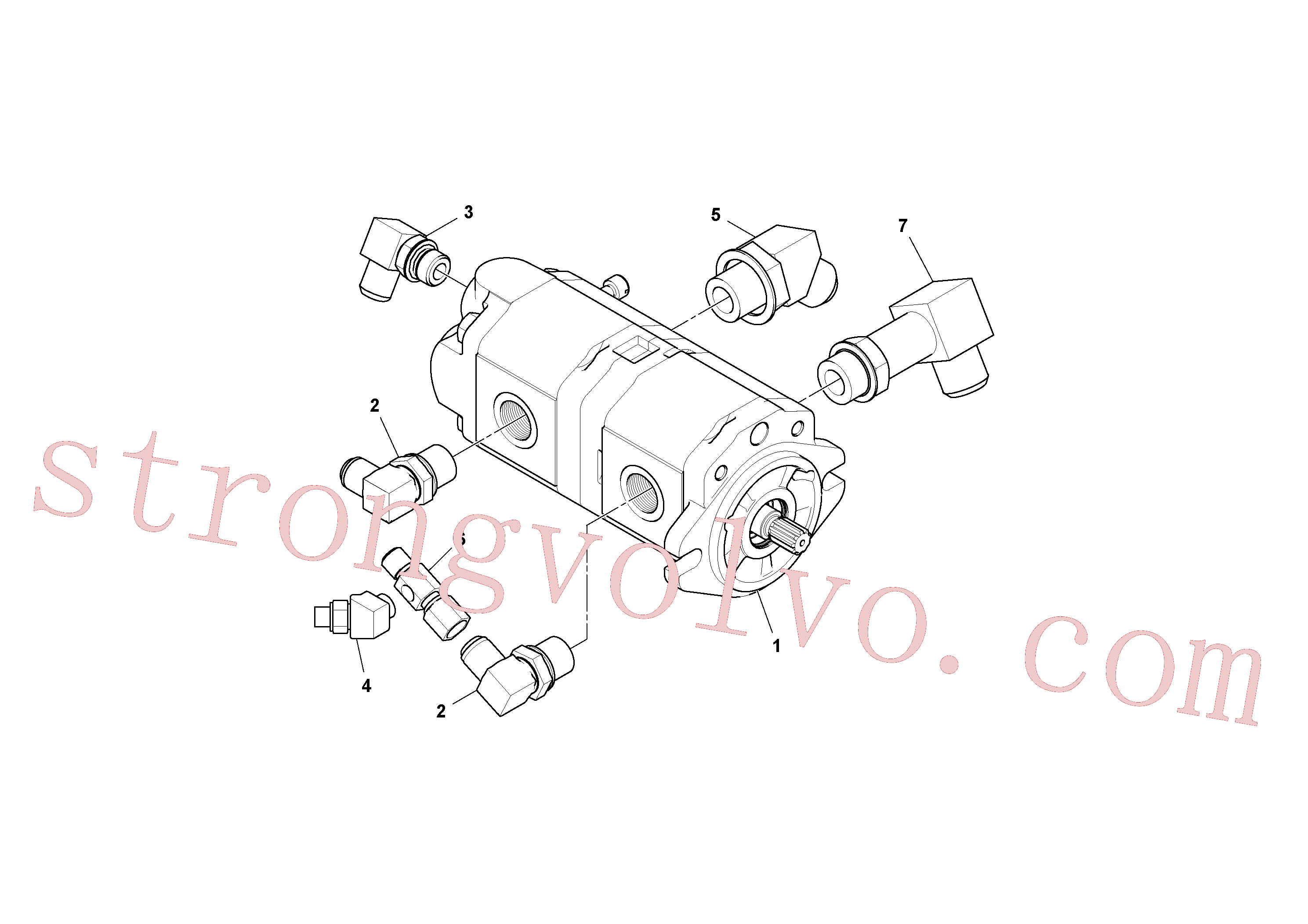VOE936608 Volvo Conjunto da bomba(1052233 Montagem)