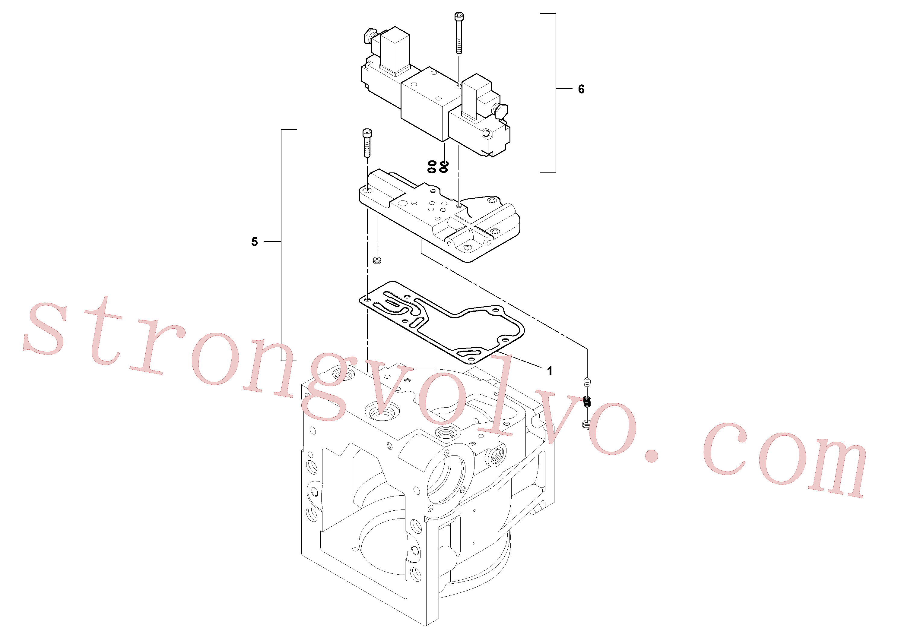 RM59985044 Volvo Bomba de vibração(1052277 Montagem)