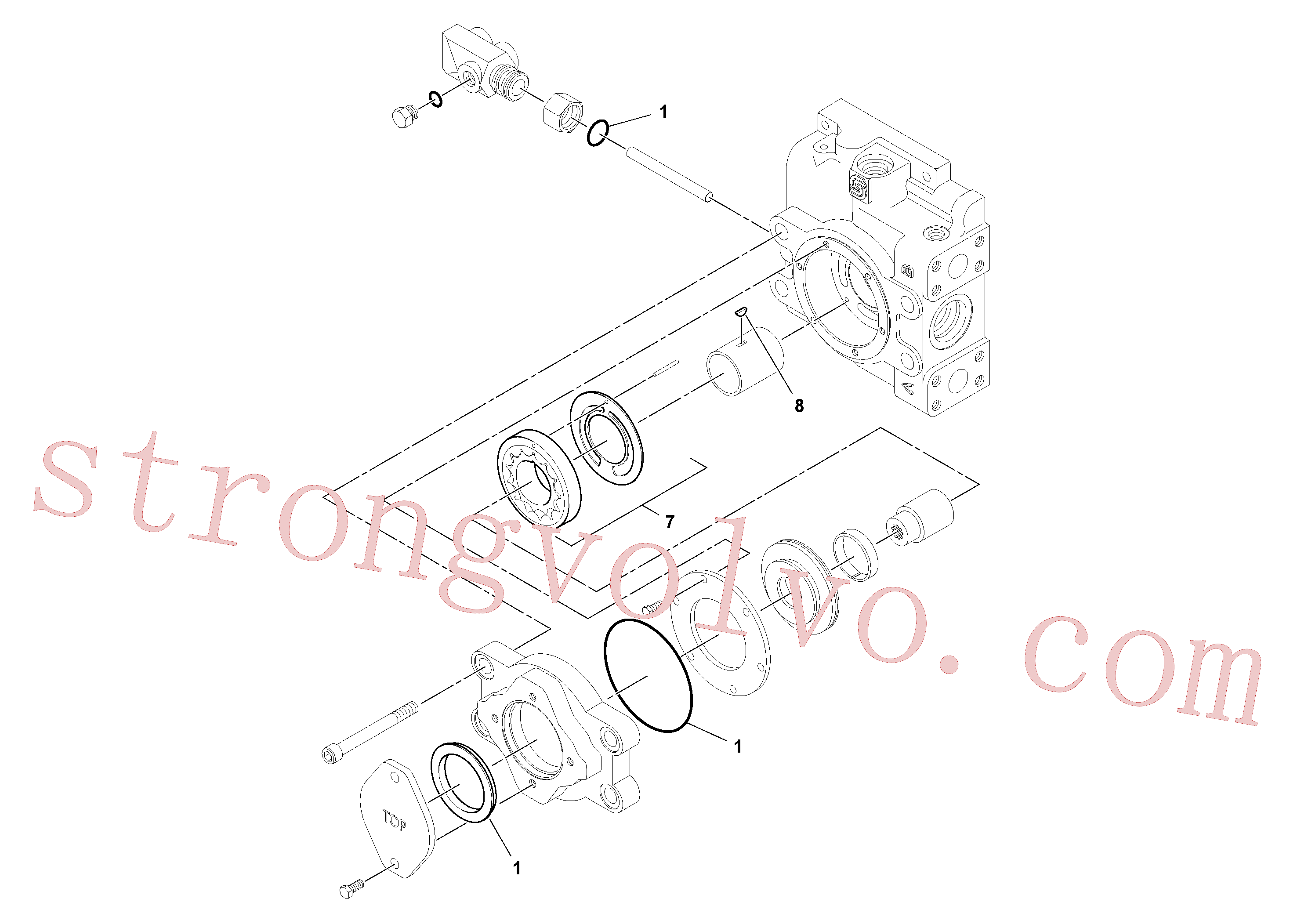 RM20929576 Volvo Bomba de propulsão(1052284 Montagem)