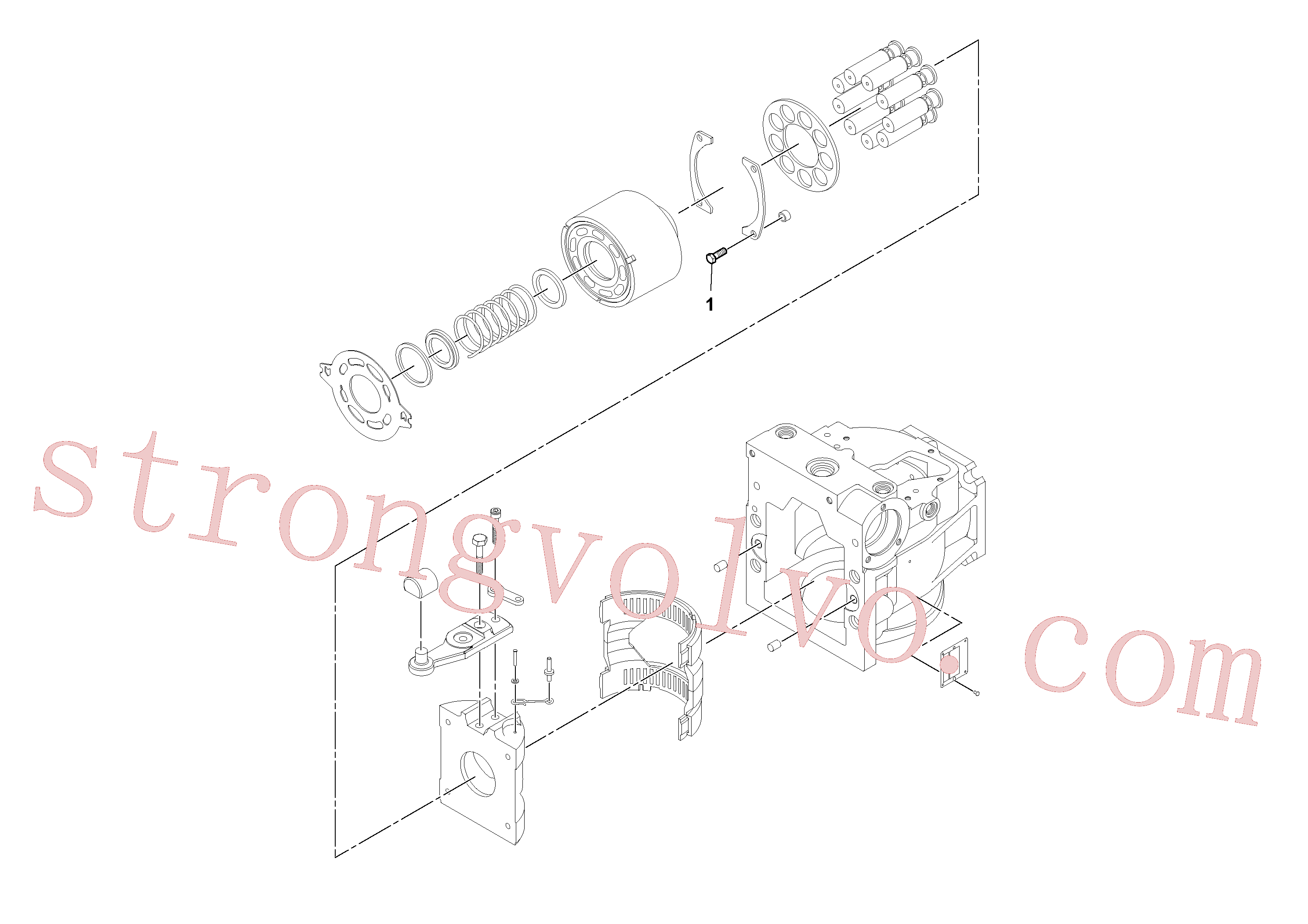 RM59985044 Volvo Bomba de propulsão(1052386 Montagem)