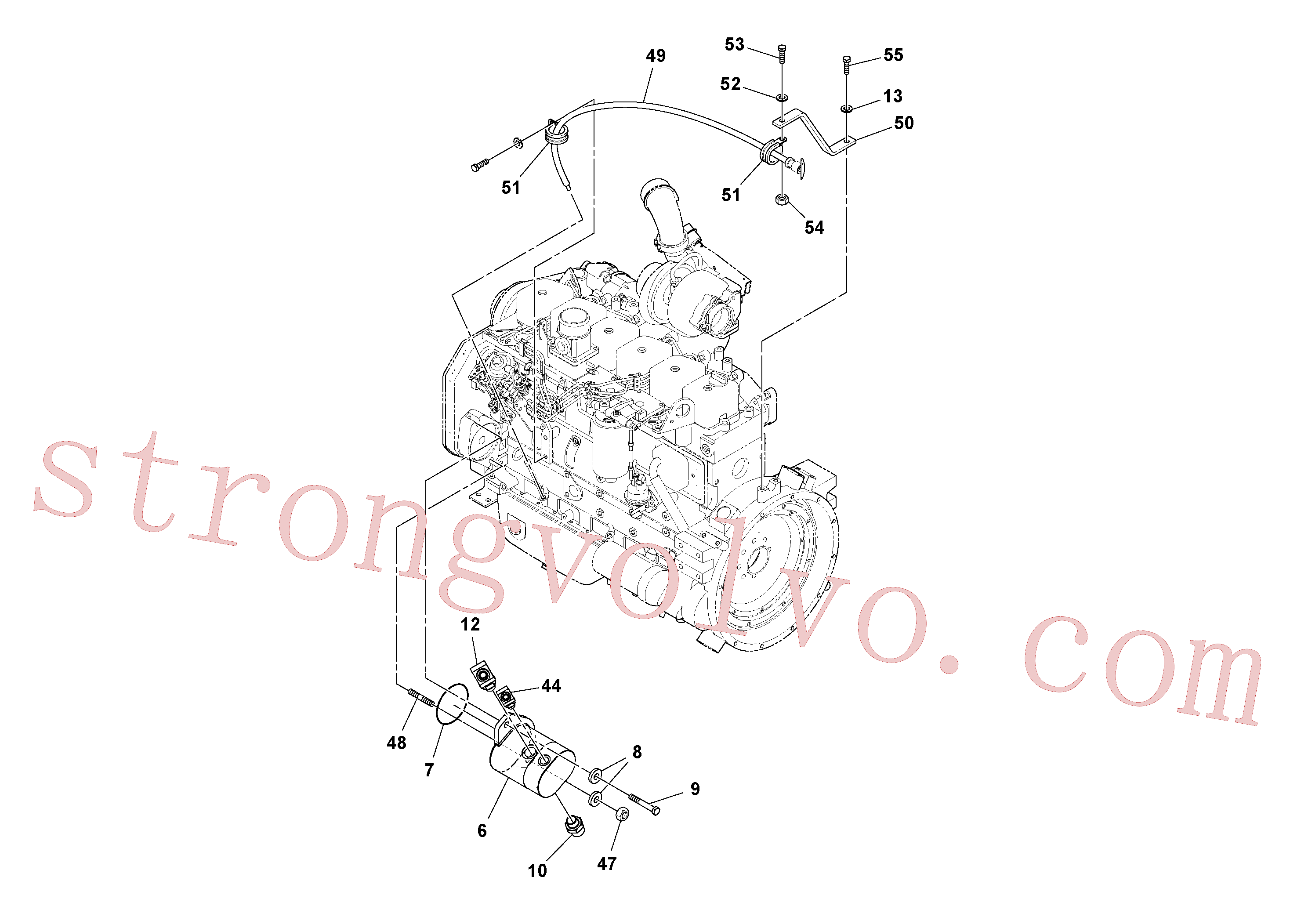 RM95919197 Volvo Conjunto de motor(1052405 Montagem)