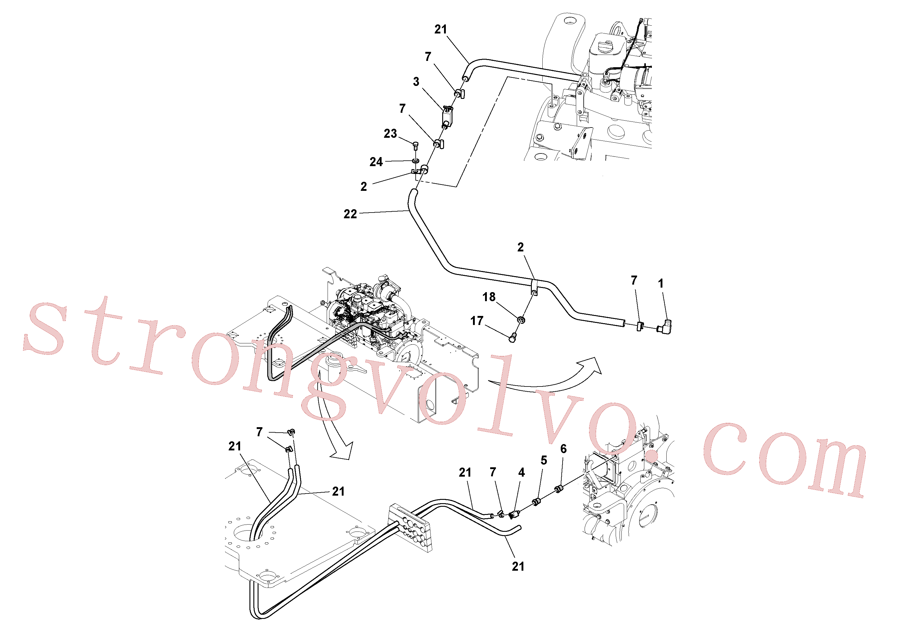 RM95671285 Volvo Instalação do aquecedor(1052446 Montagem)