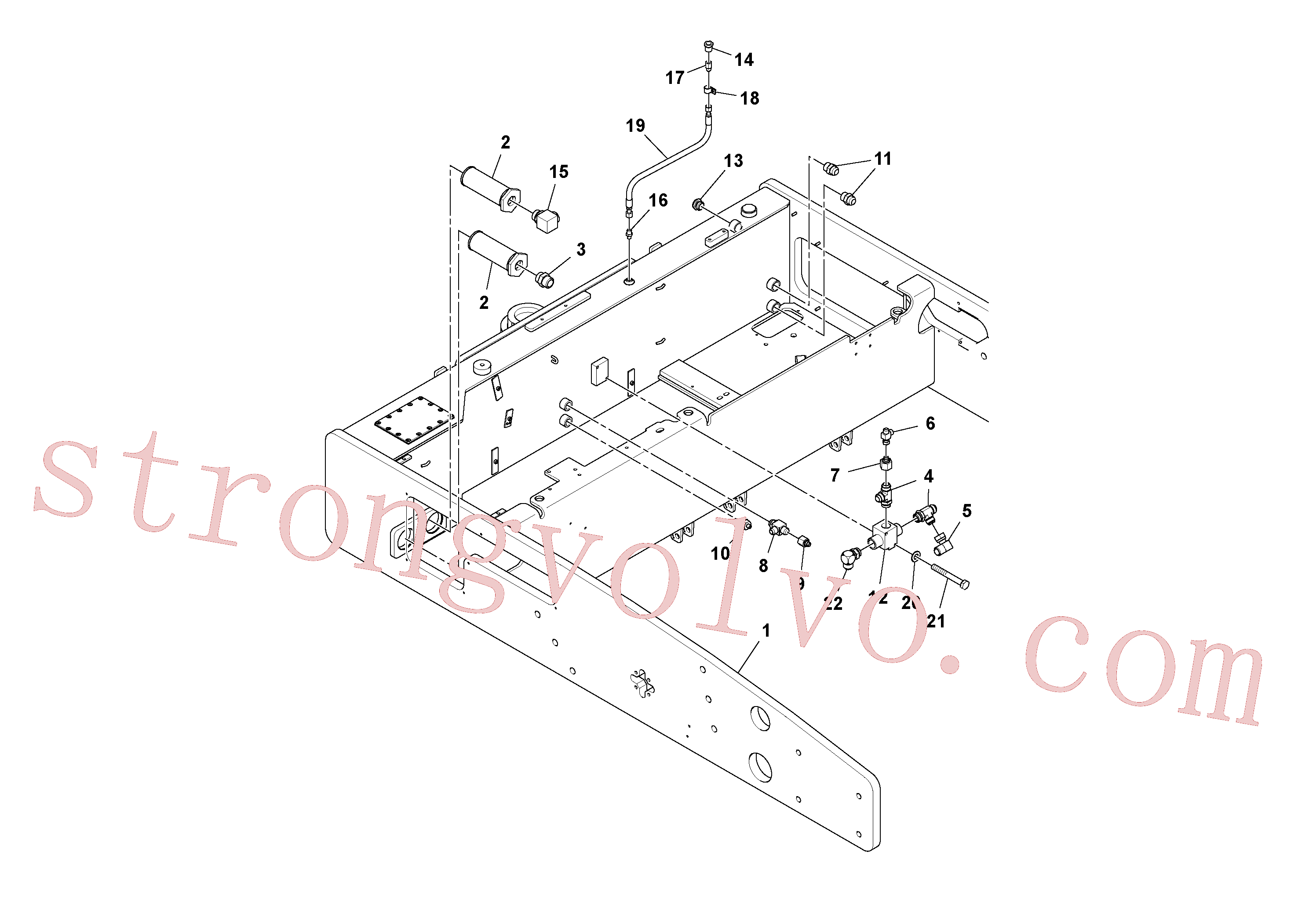 RM59991992 Volvo Conjunto da estrutura traseira(1052452 Montagem)