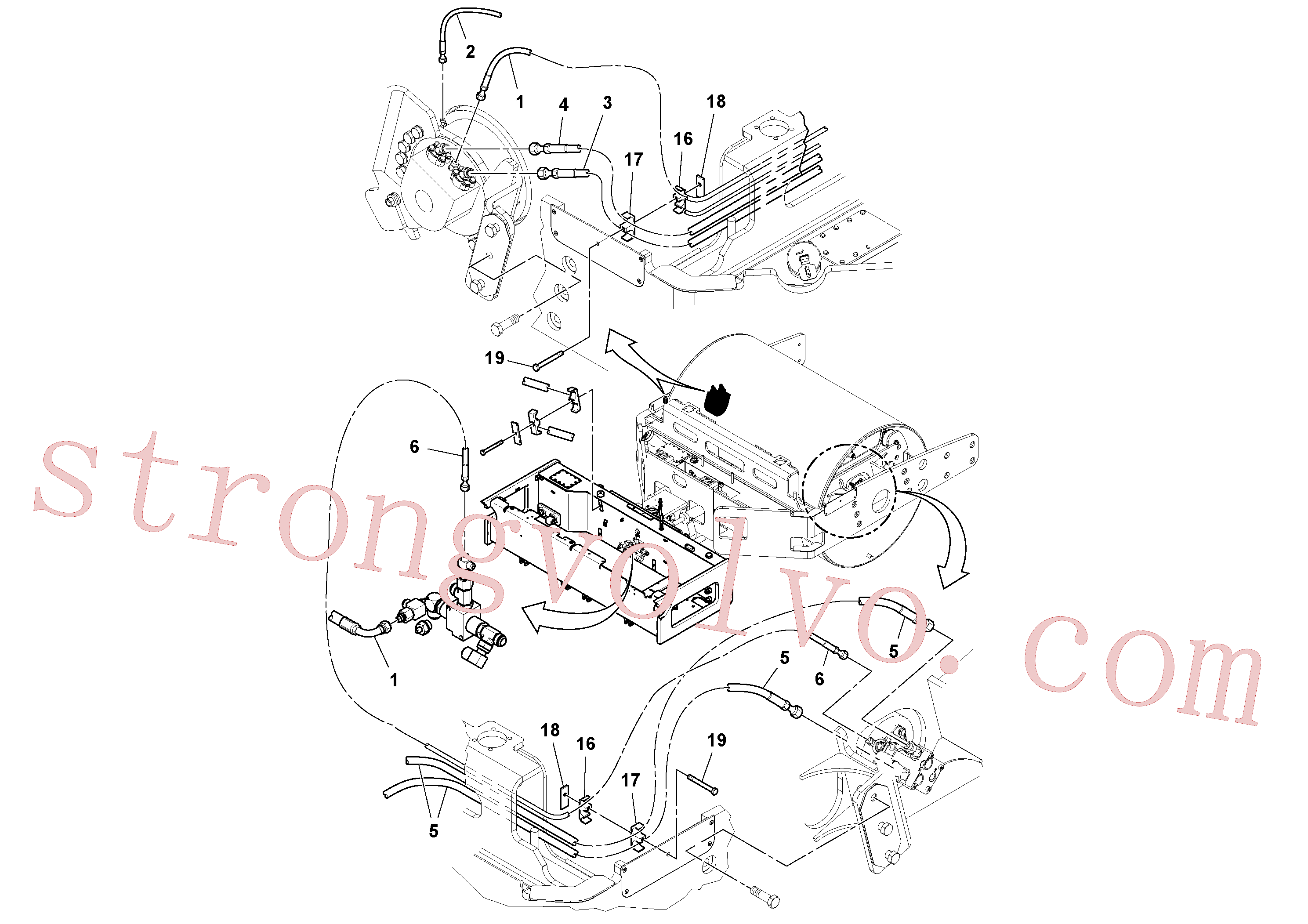 RM13365655 Volvo Instalação do alojamento dianteiro(1052472 Montagem)