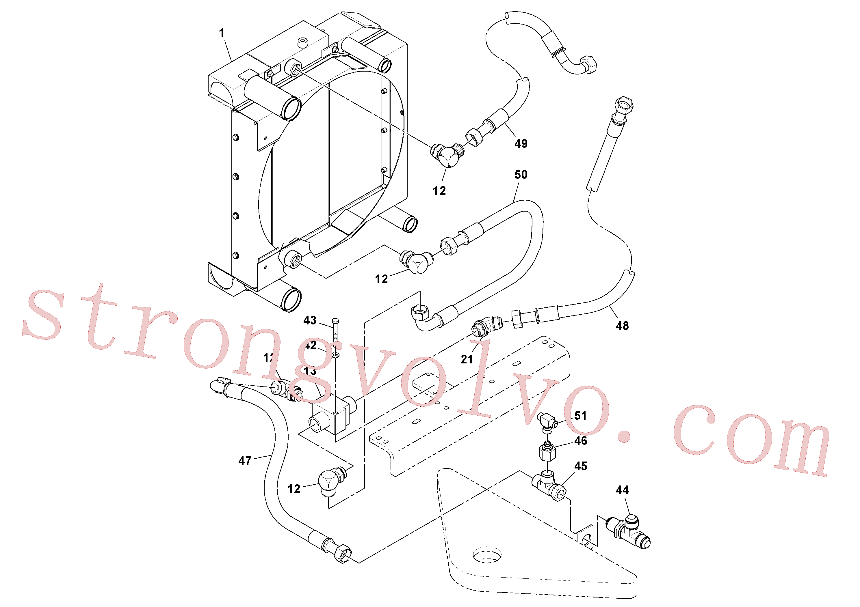 RM59810820 Volvo Sistema de arrefecimento(1052520 Montagem)