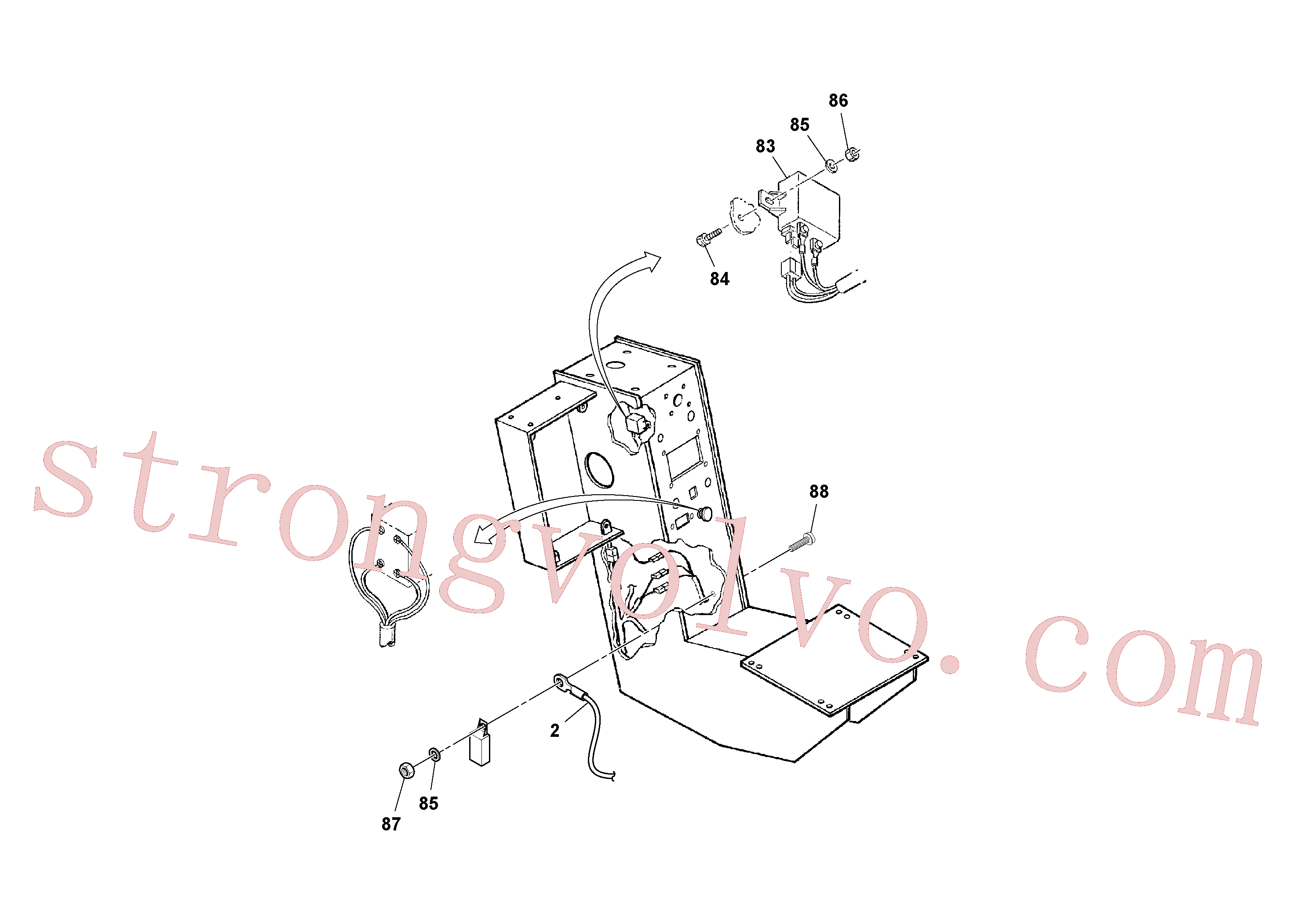RM96705744 Volvo Conjunto da consola(1052528 Montagem)