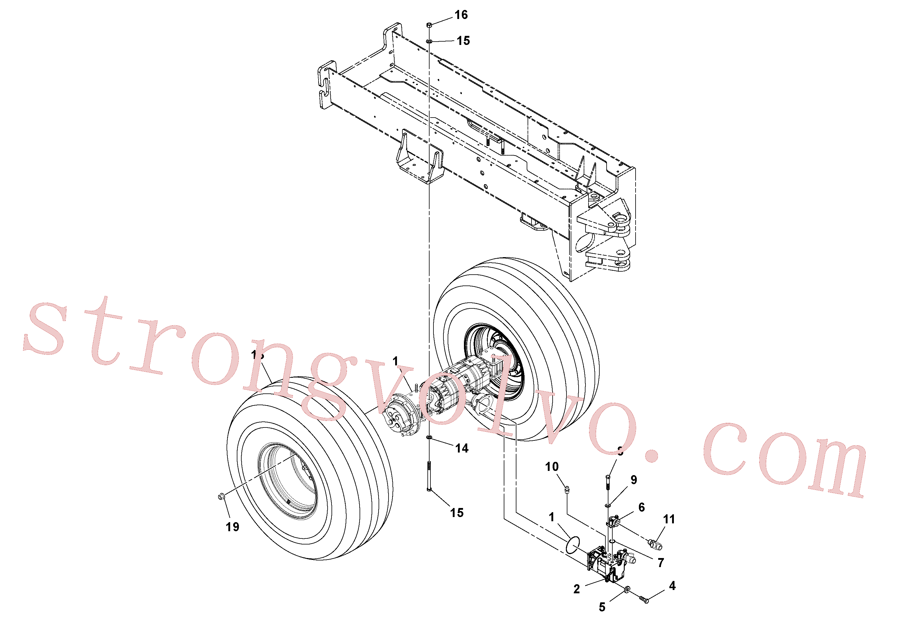 Volvo Montagem RM13157797 Motor hidráulico Acessórios