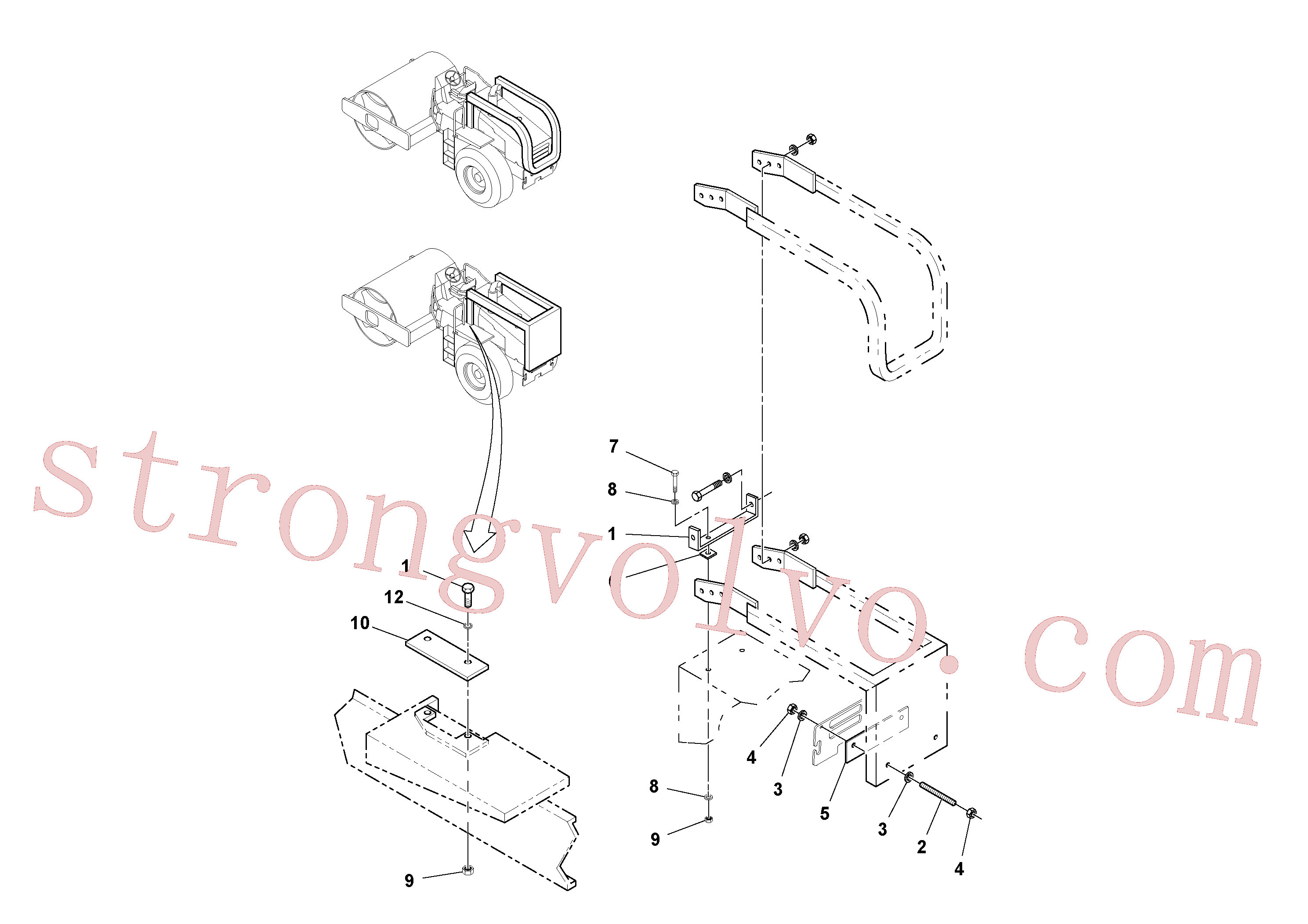 Atacado RM96702428 Parafuso sextavado Volvo escavadeira