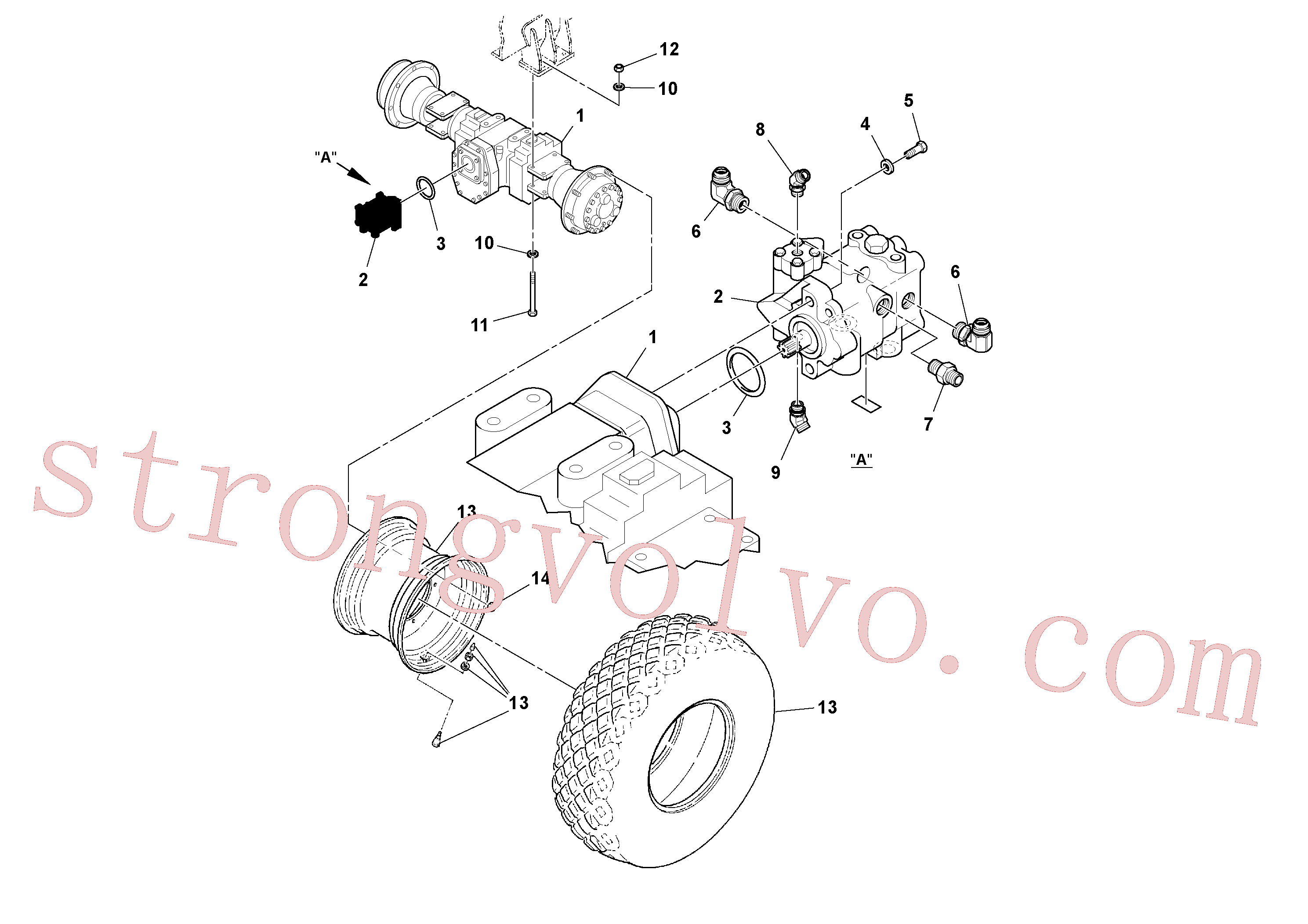 Atacado RM59565051 Arruela simples Volvo escavadeira