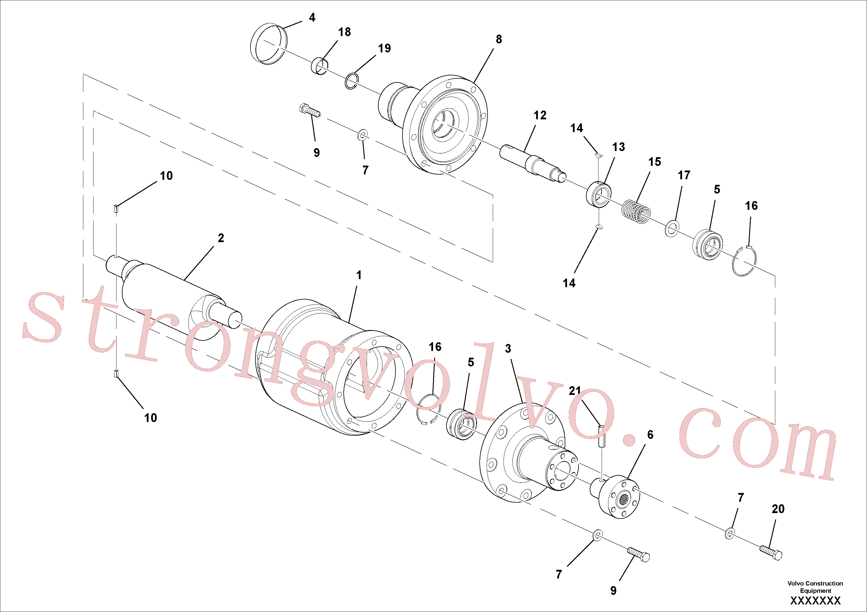 RM54606546 Volvo Conjunto do excêntrico(1052854 Montagem)