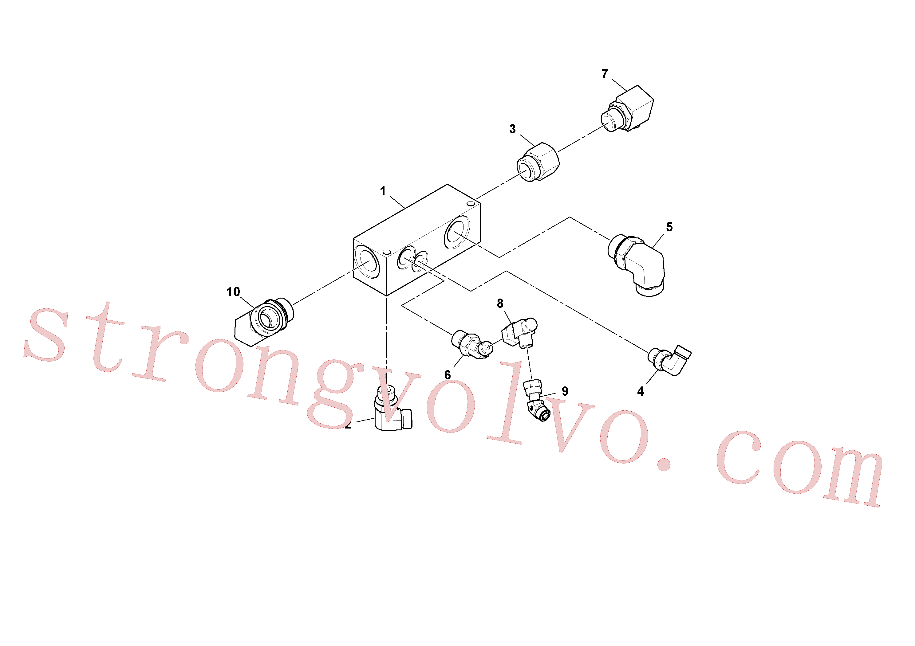 RM59924472 Volvo Conjunto do colector(1052967 Montagem)
