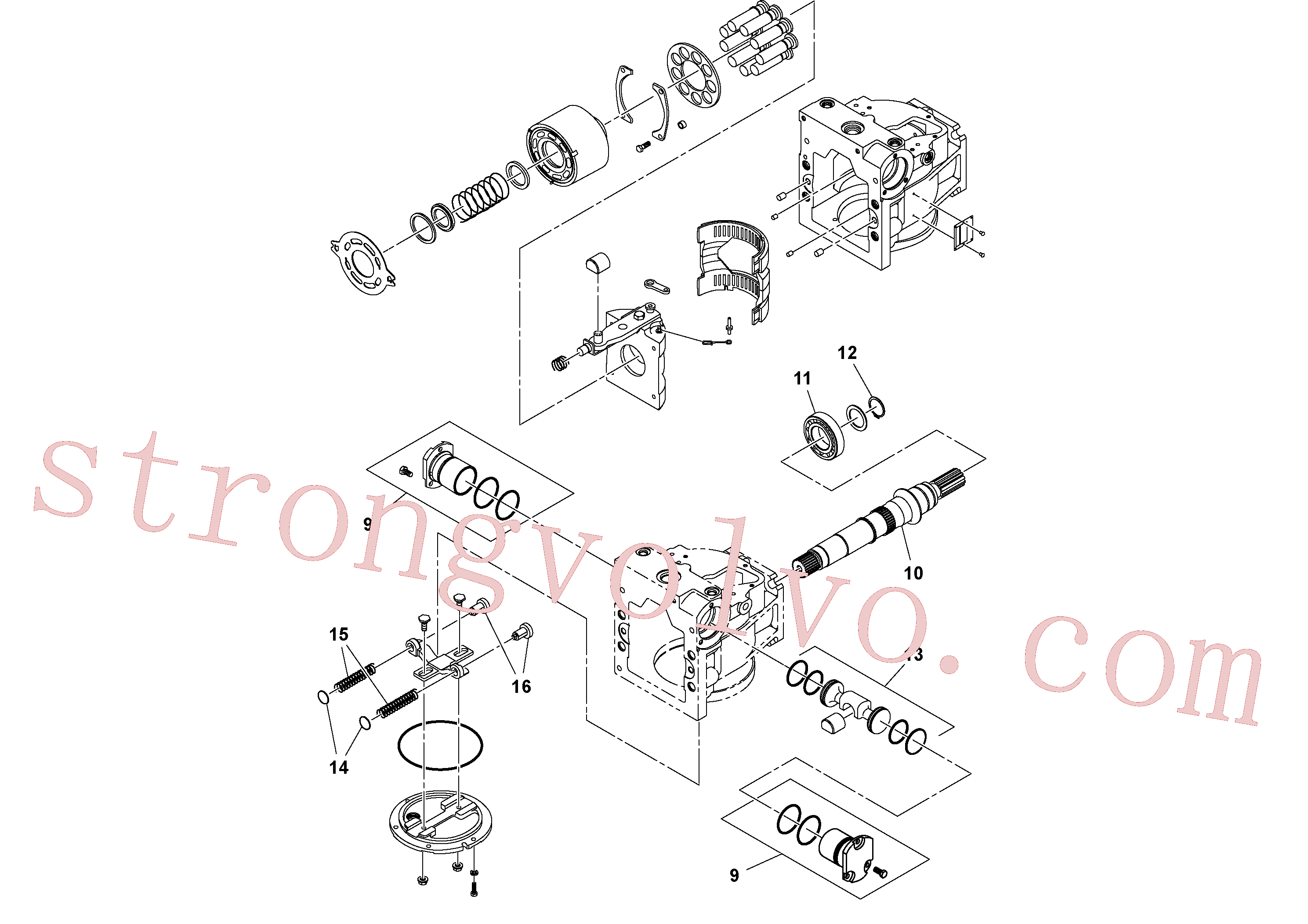 RM59399279 Volvo Bomba hidráulica(1053158 Montagem)