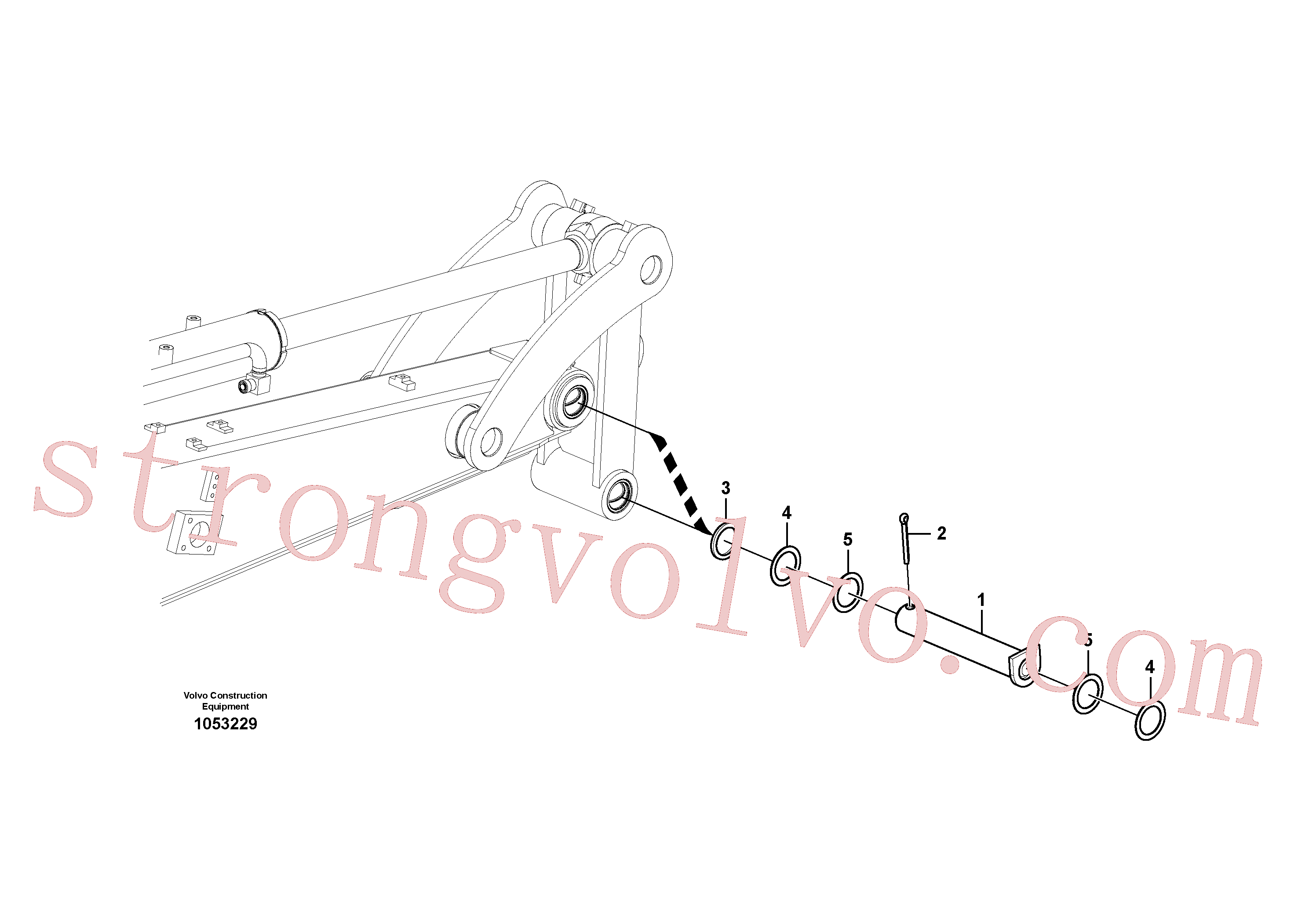VOE14546096 Volvo Tirantes ao balde, Articulação para sem balde(1053229 Montagem)