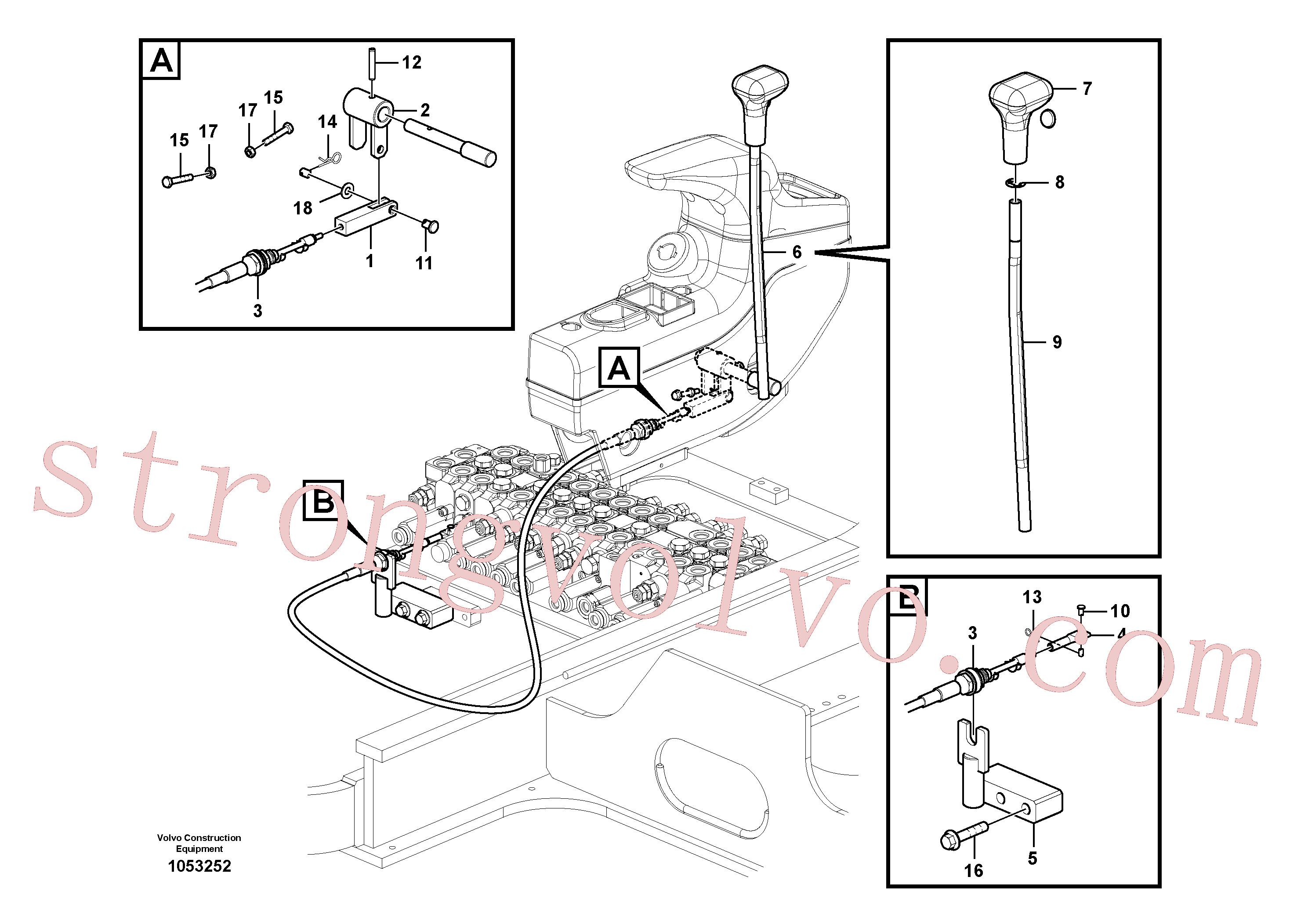 Volvo Acessórios para escavadeira VOE14585582 Pipe Acessórios