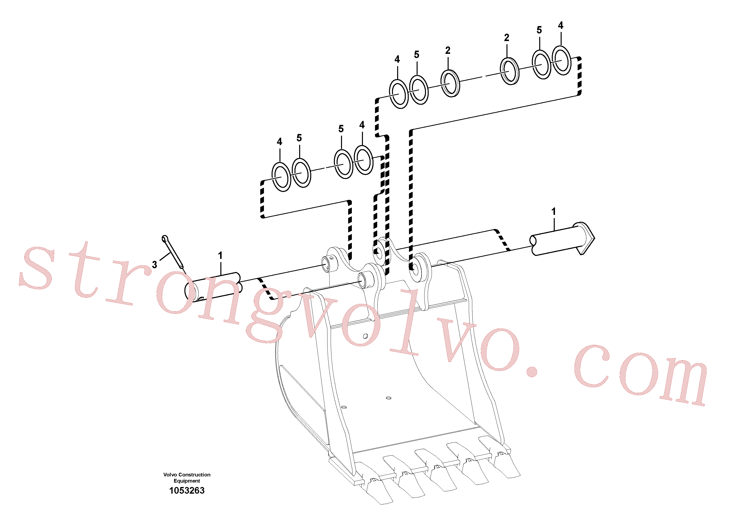 Volvo Montagem VOE14546181 Pino Acessórios