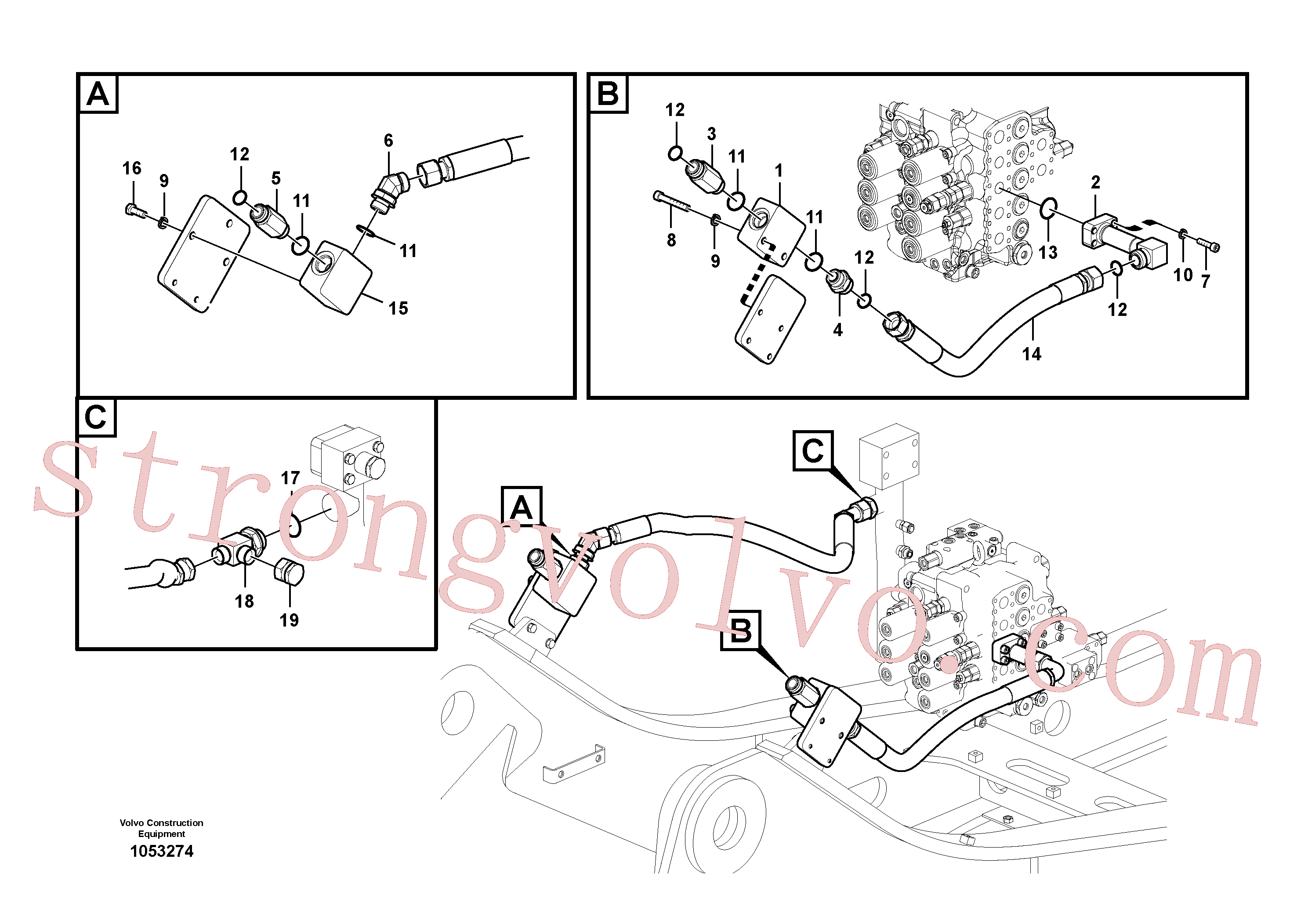 Volvo Montagem VOE14880282 Xtraflex/5000 Acessórios