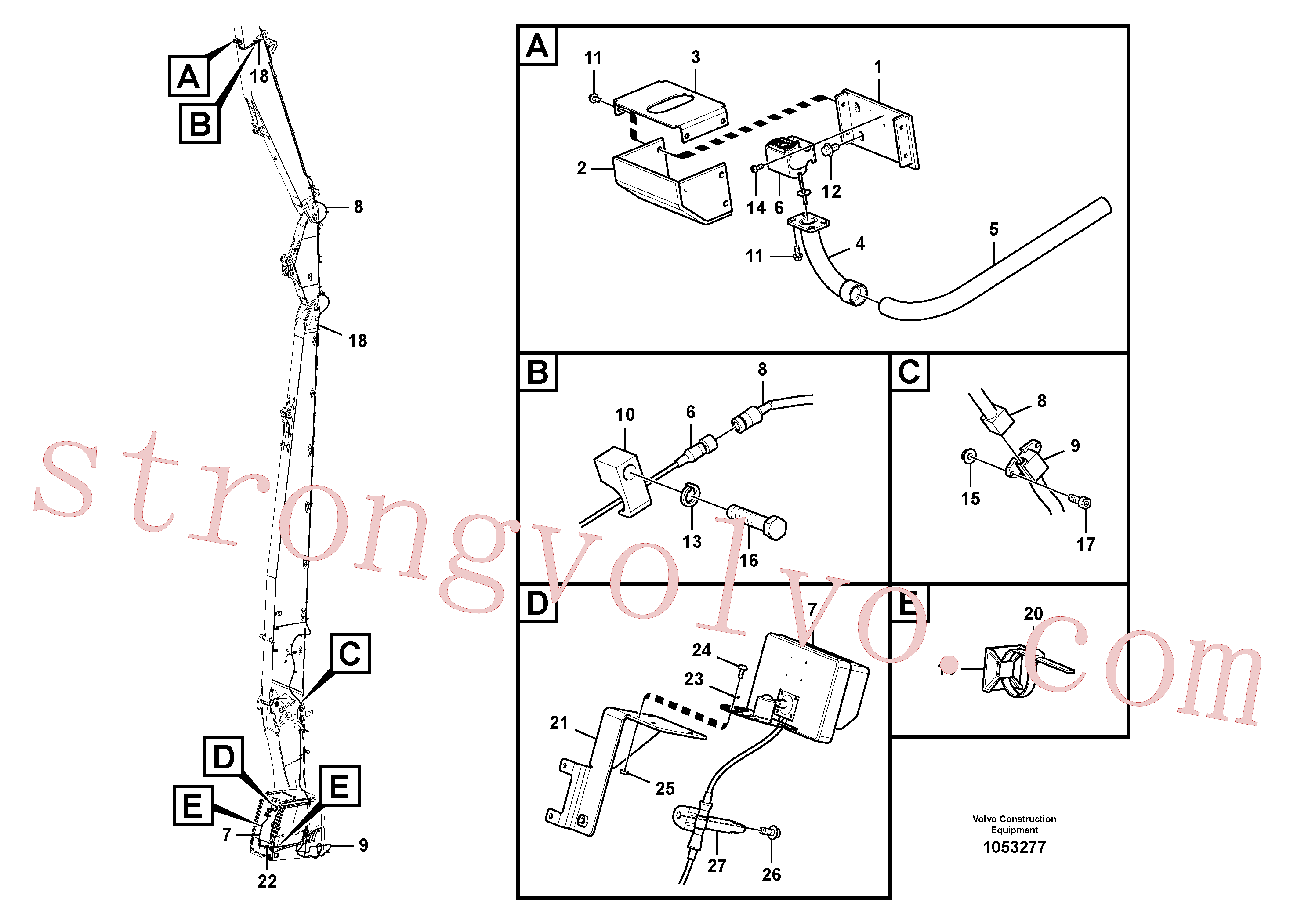 Volvo Montagem SA9111-10400 Porca sextavada Acessórios