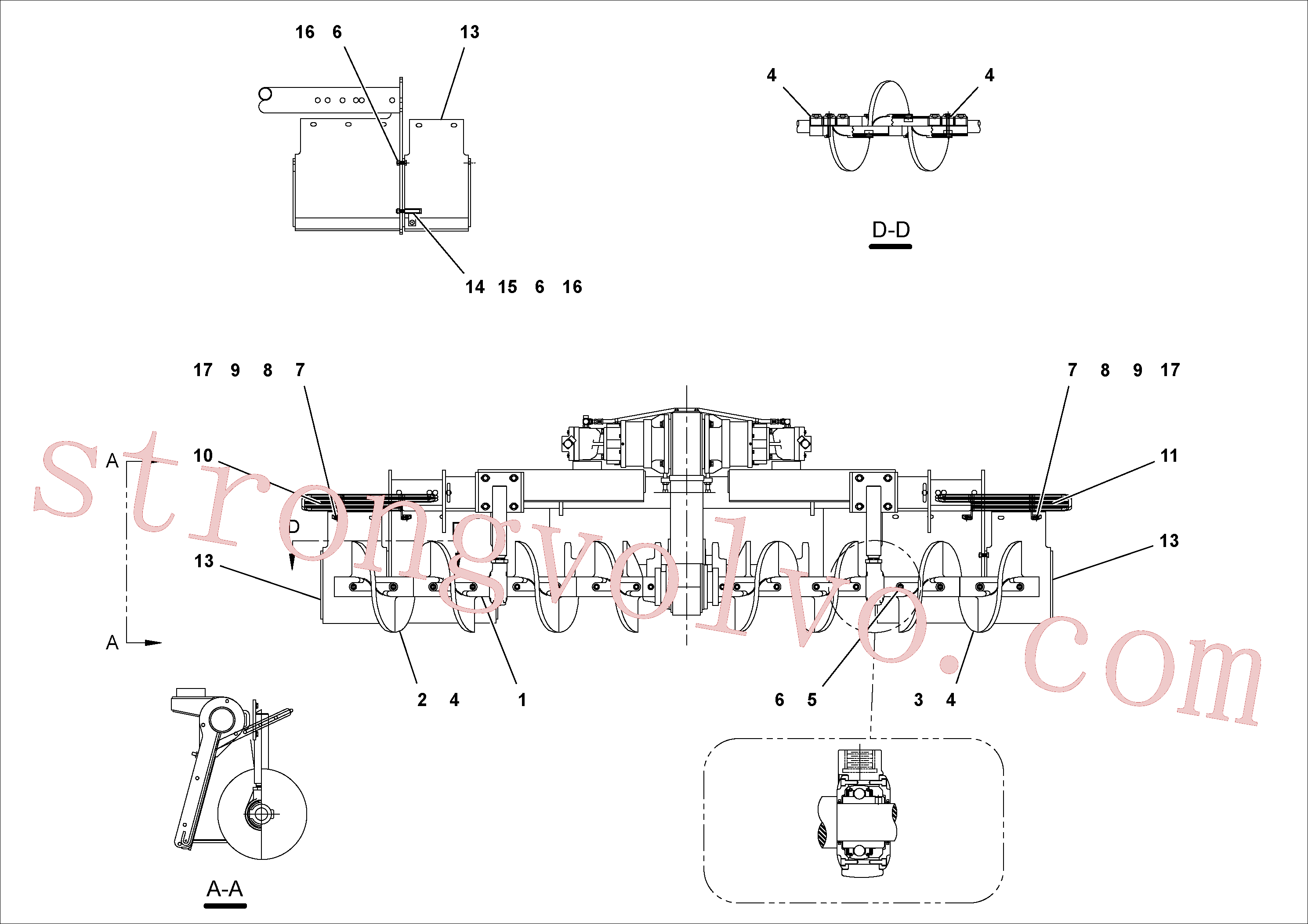Volvo Montagem RM95943080 Jam nut Acessórios