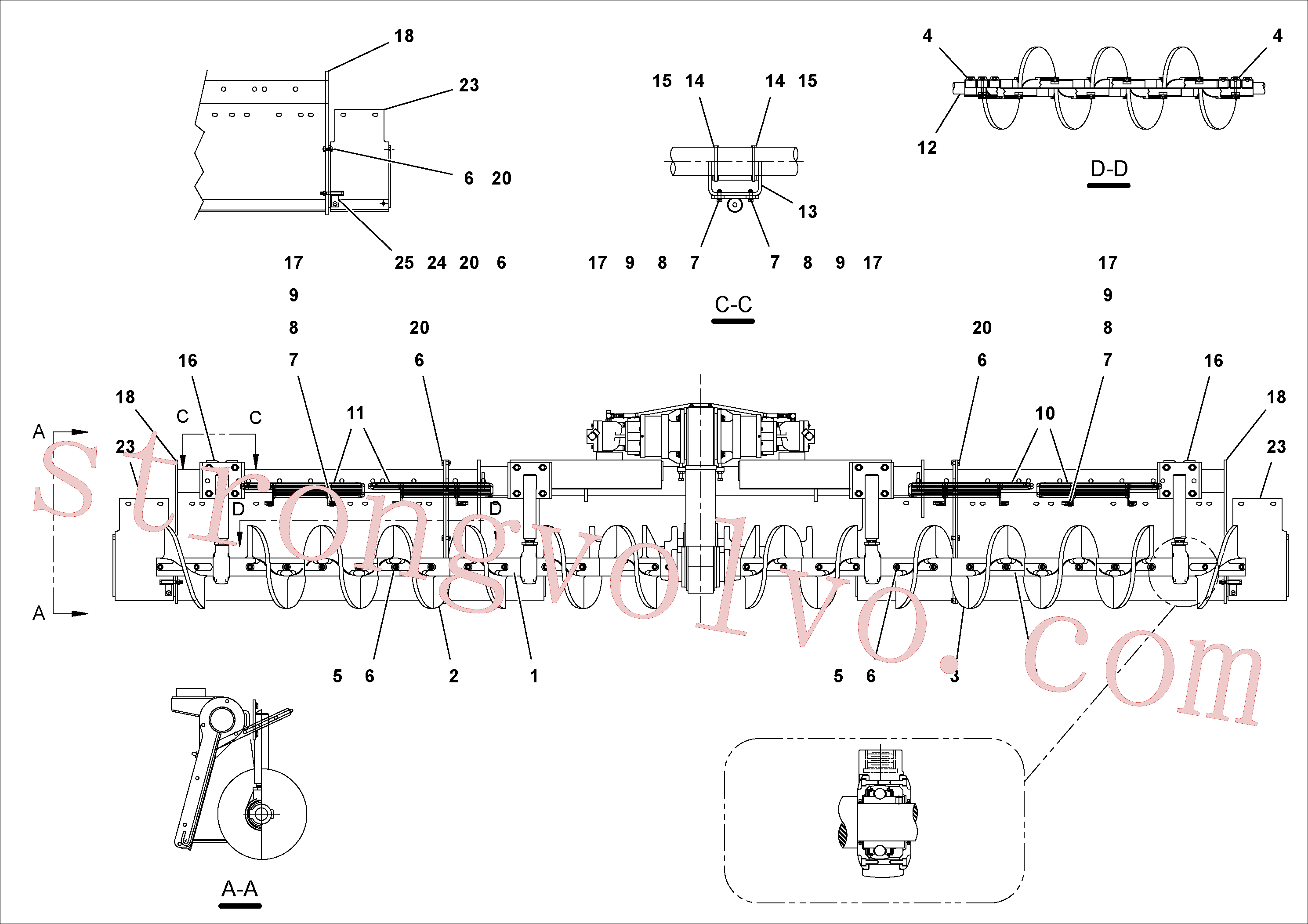RM95943080 Volvo(1053389 Montagem)