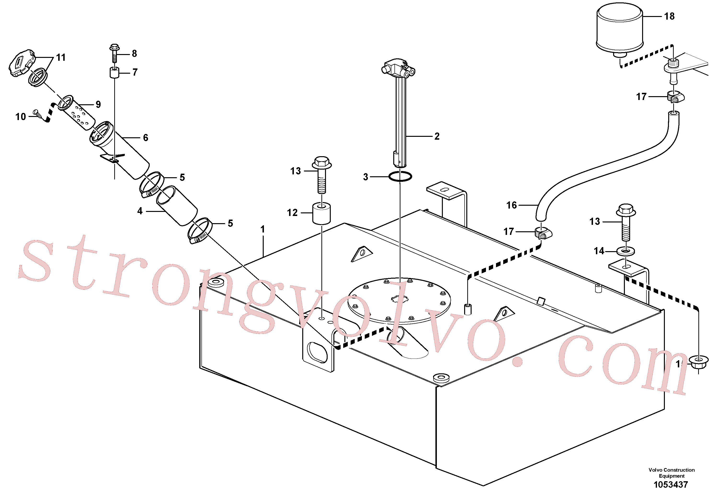 Volvo Montagem VOE955127 Parafuso phillips Acessórios