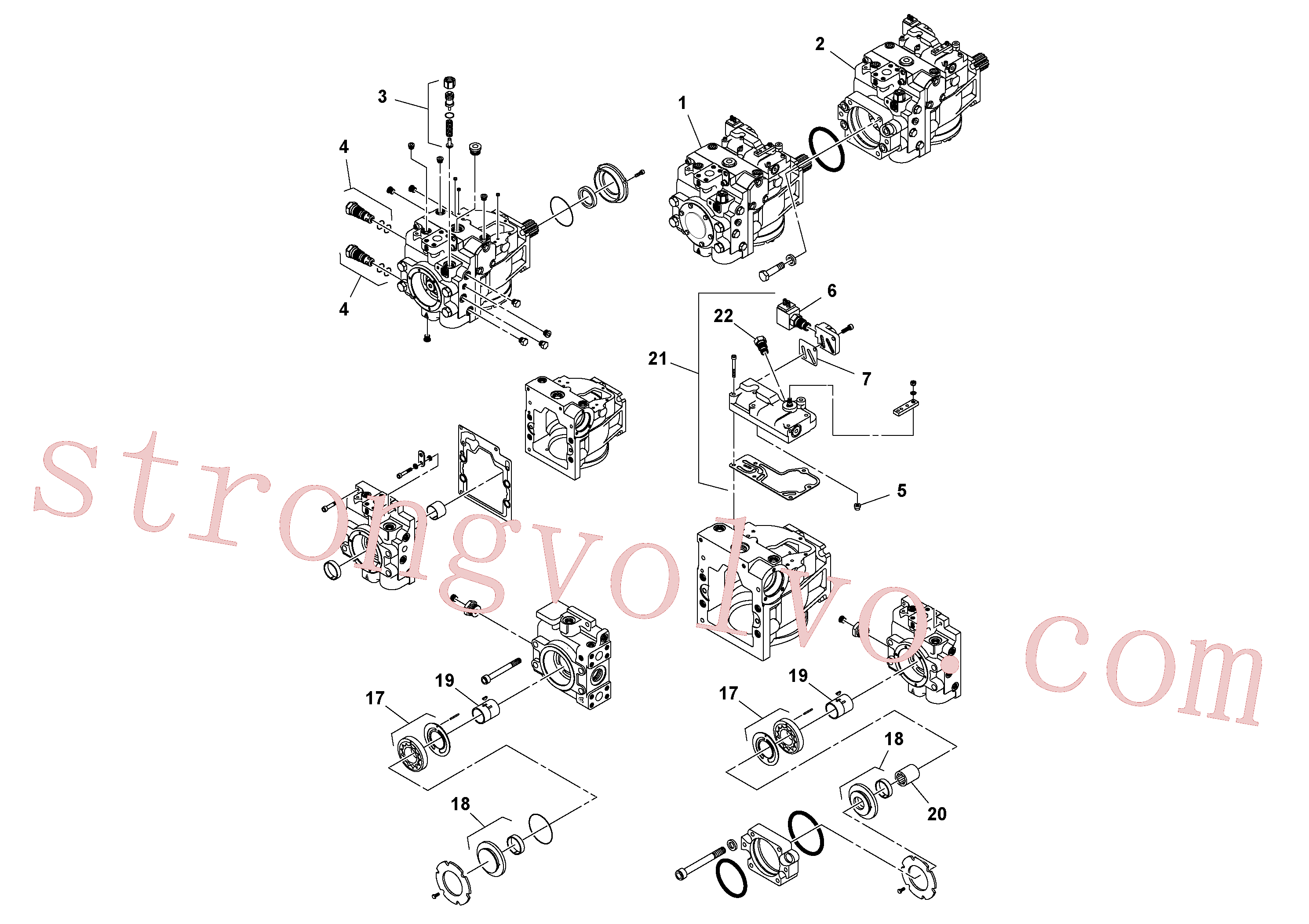 RM20308219 Volvo Bomba hidráulica(1053624 Montagem)